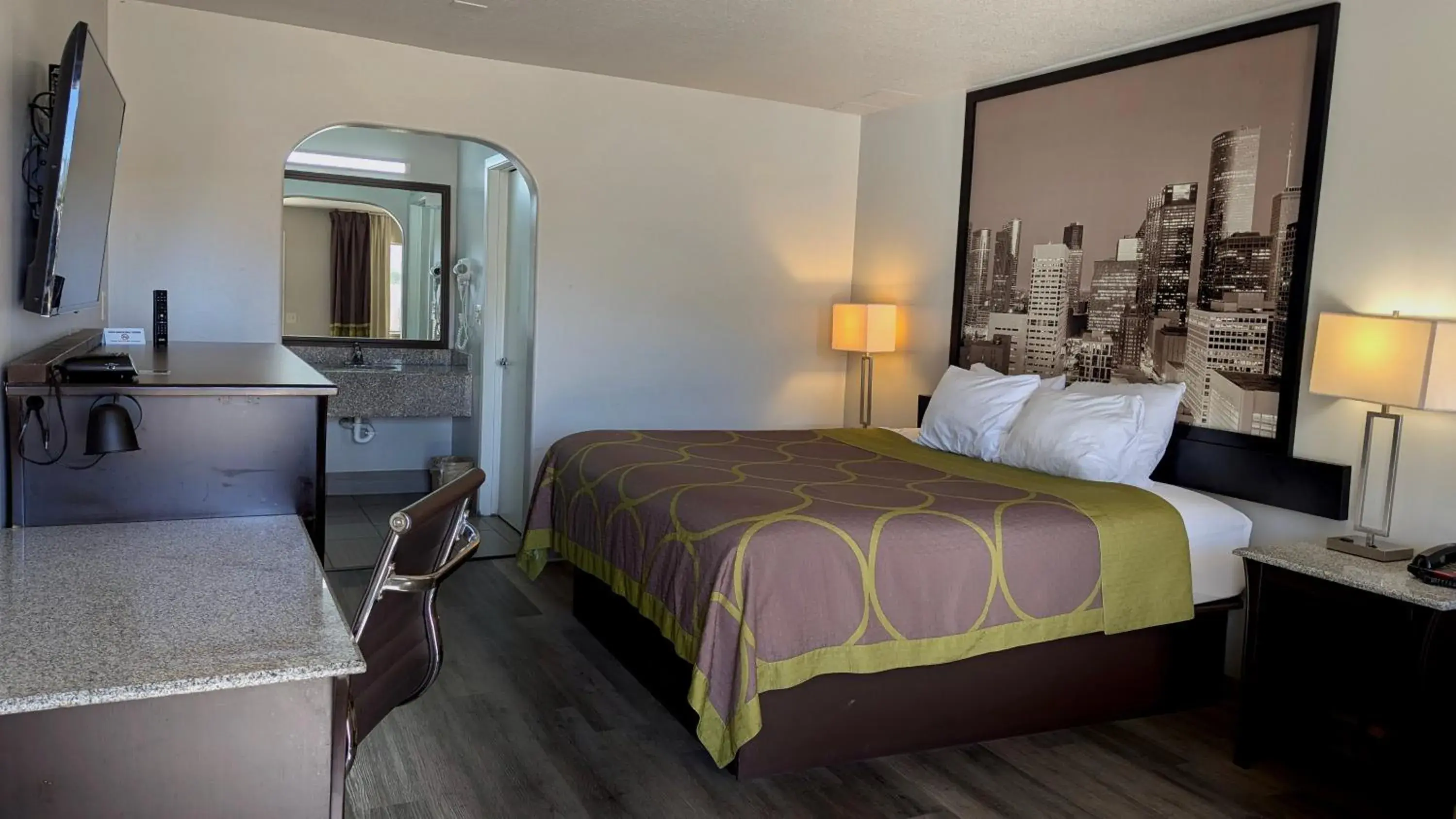 Bedroom in Super 8 by Wyndham Willowbrook Houston Bedroom in Super 8 by Wyndham Willowbrook Houston