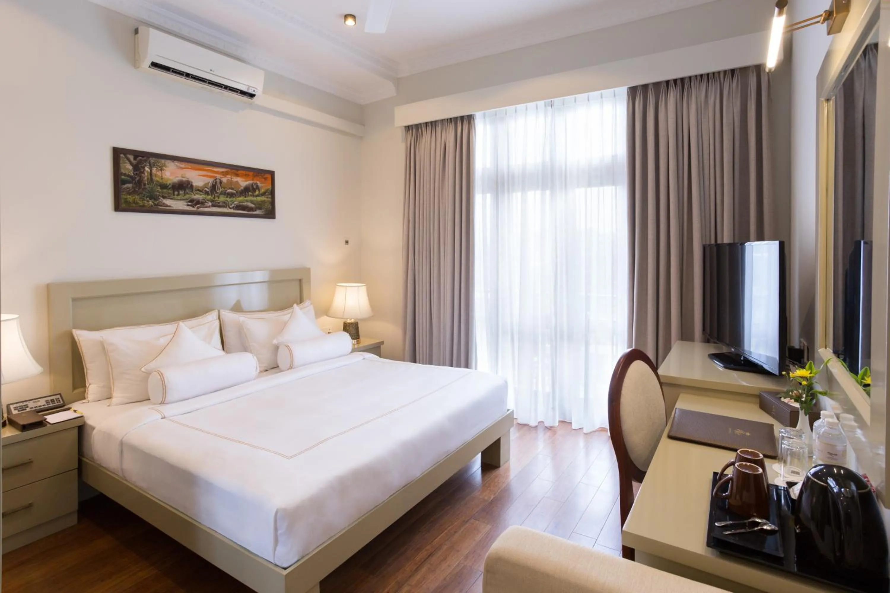 Bed in Serene Villa 38