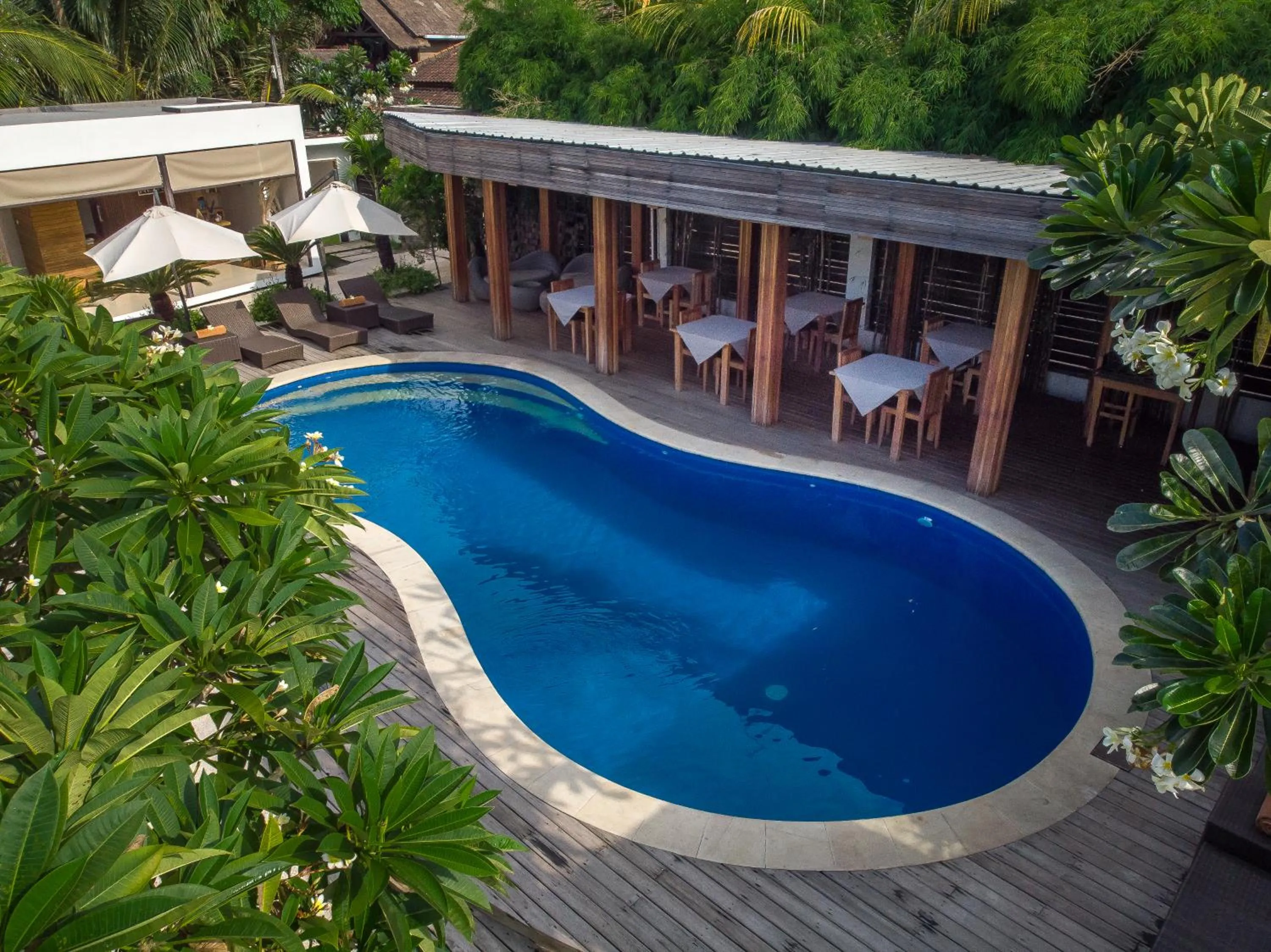 Pool view in Villa Nero