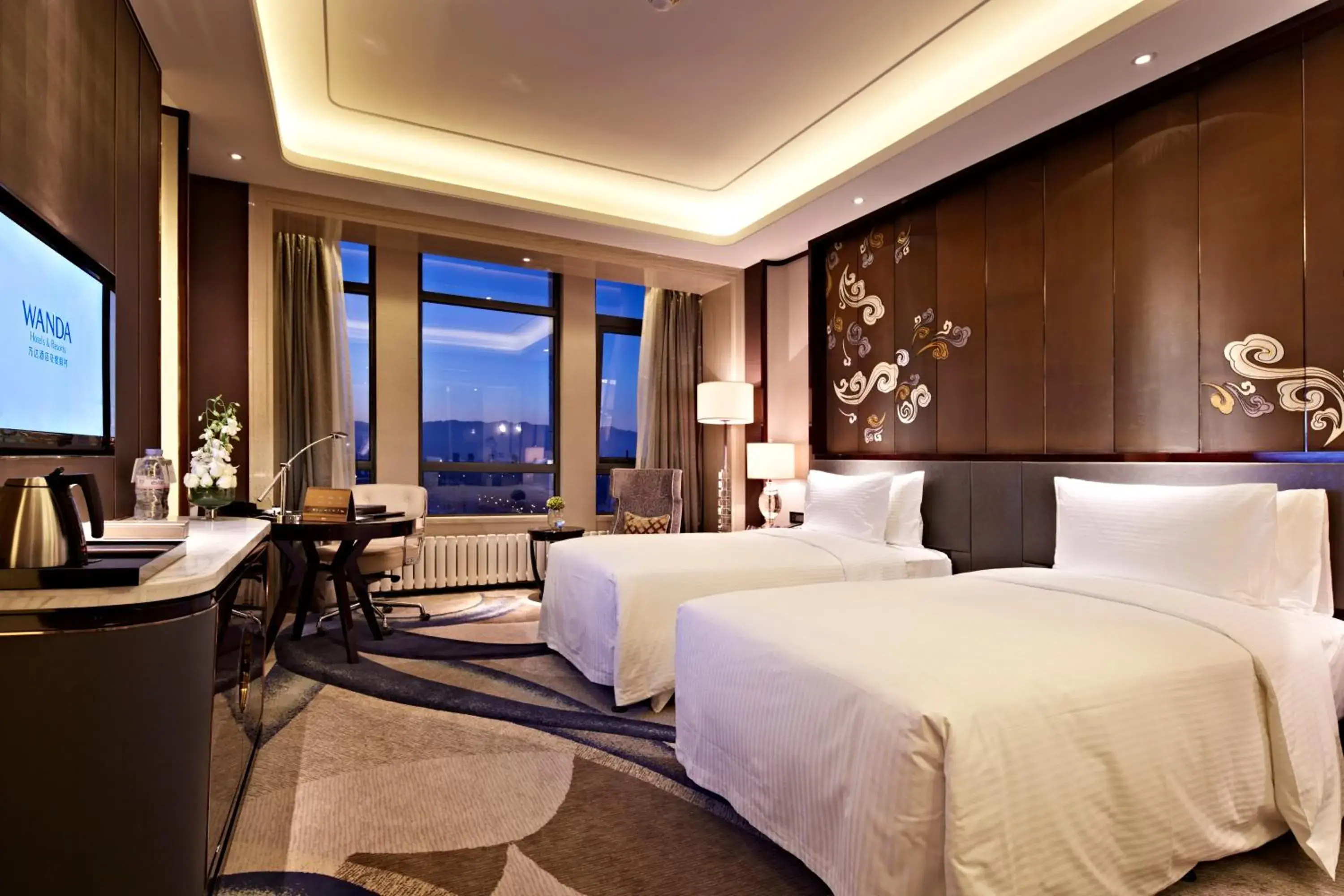 Photo of the whole room, Bed in Wanda Realm Yinchuan Photo of the whole room, Bed in Wanda Realm Yinchuan