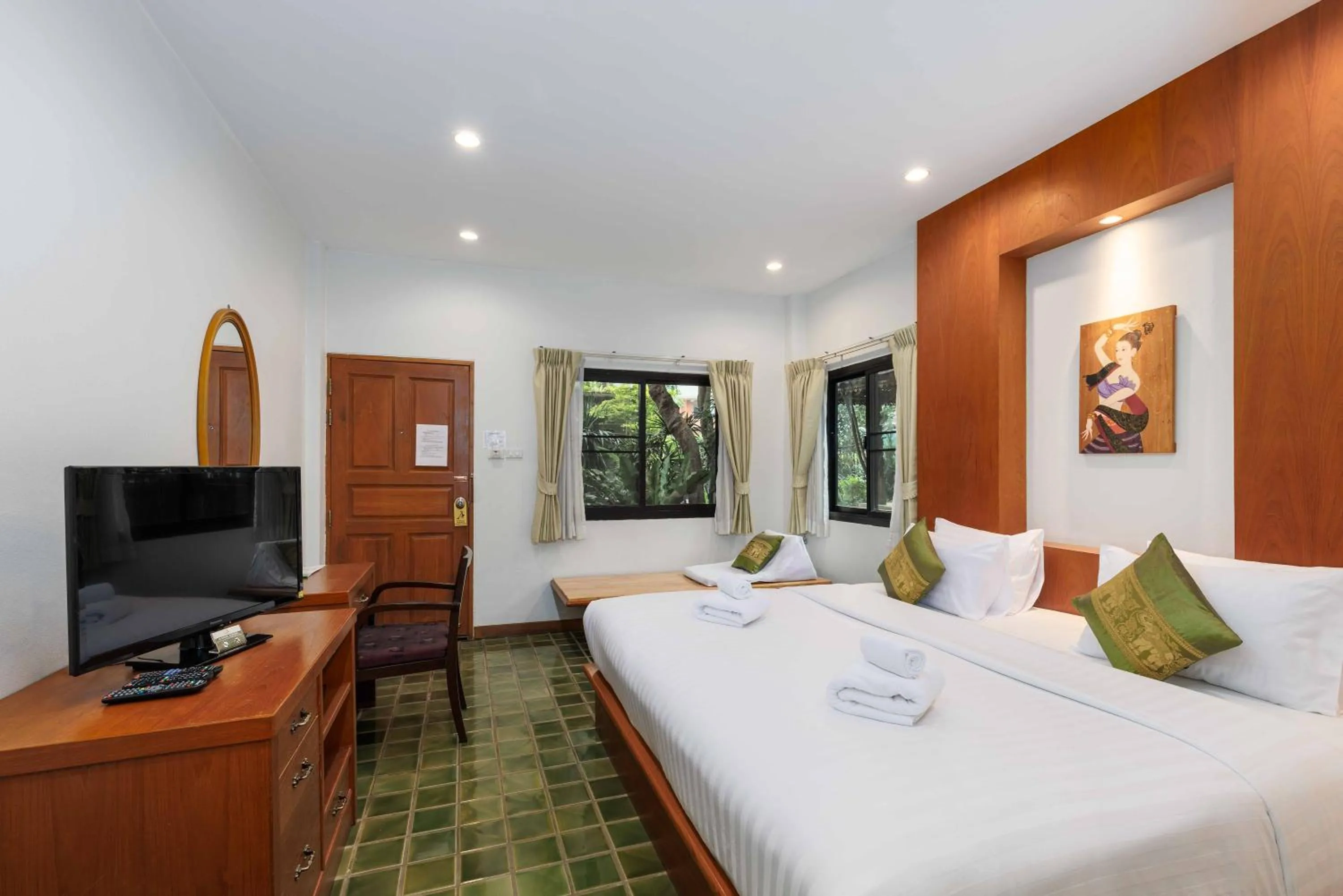 Bedroom, Bed in Charlie House Pin Klao