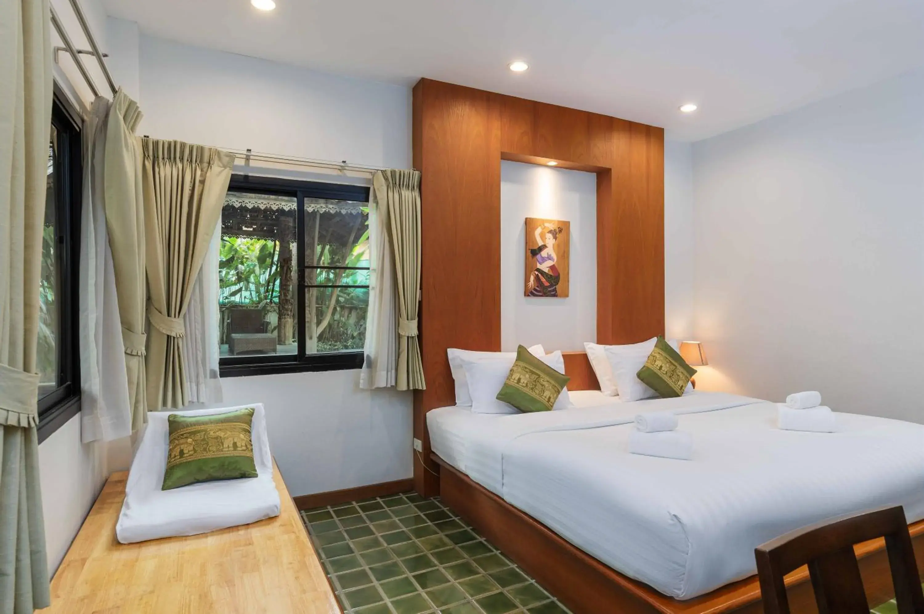 Bedroom, Bed in Charlie House Pin Klao Bedroom, Bed in Charlie House Pin Klao