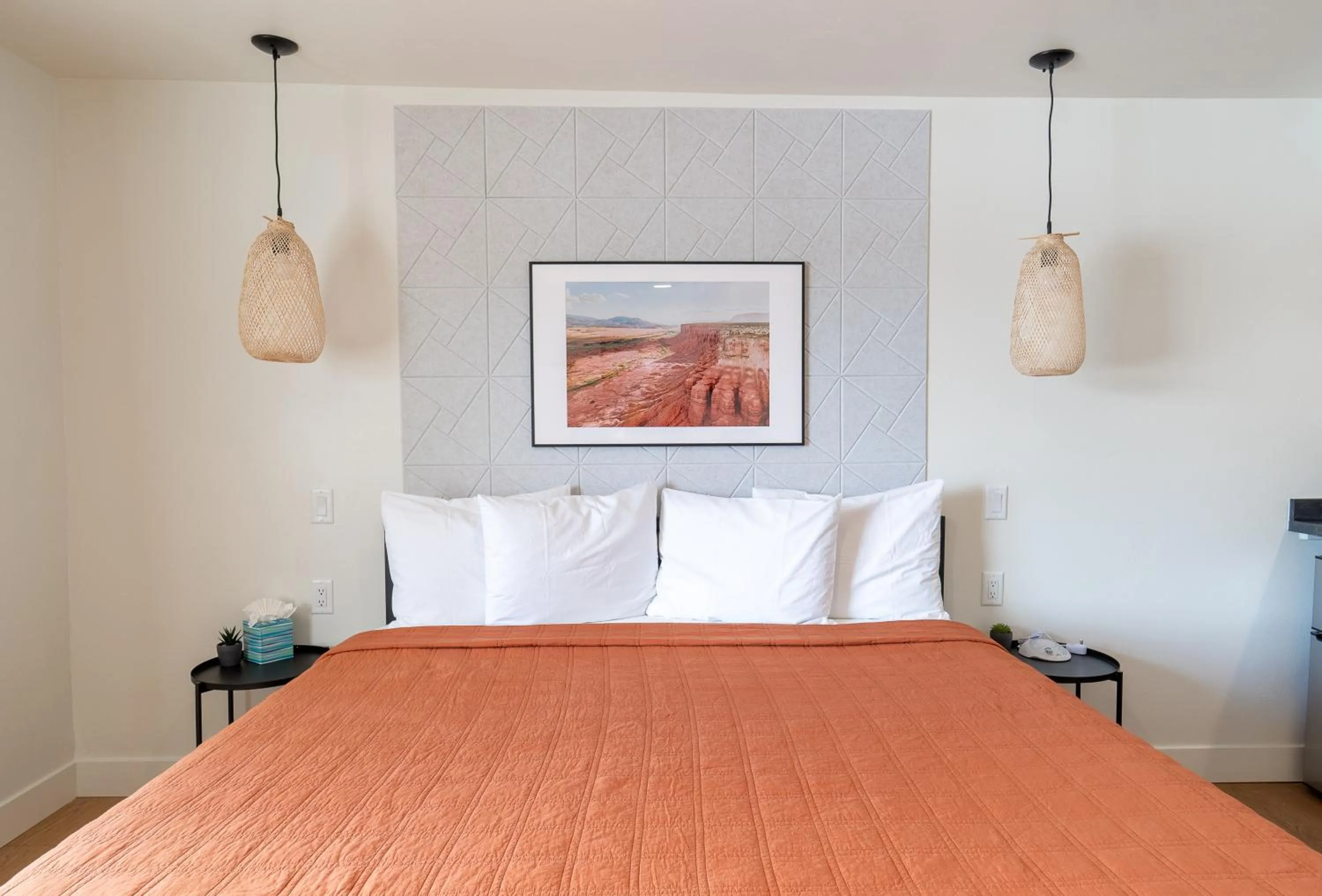 Bed in Casitas at Capitol Reef