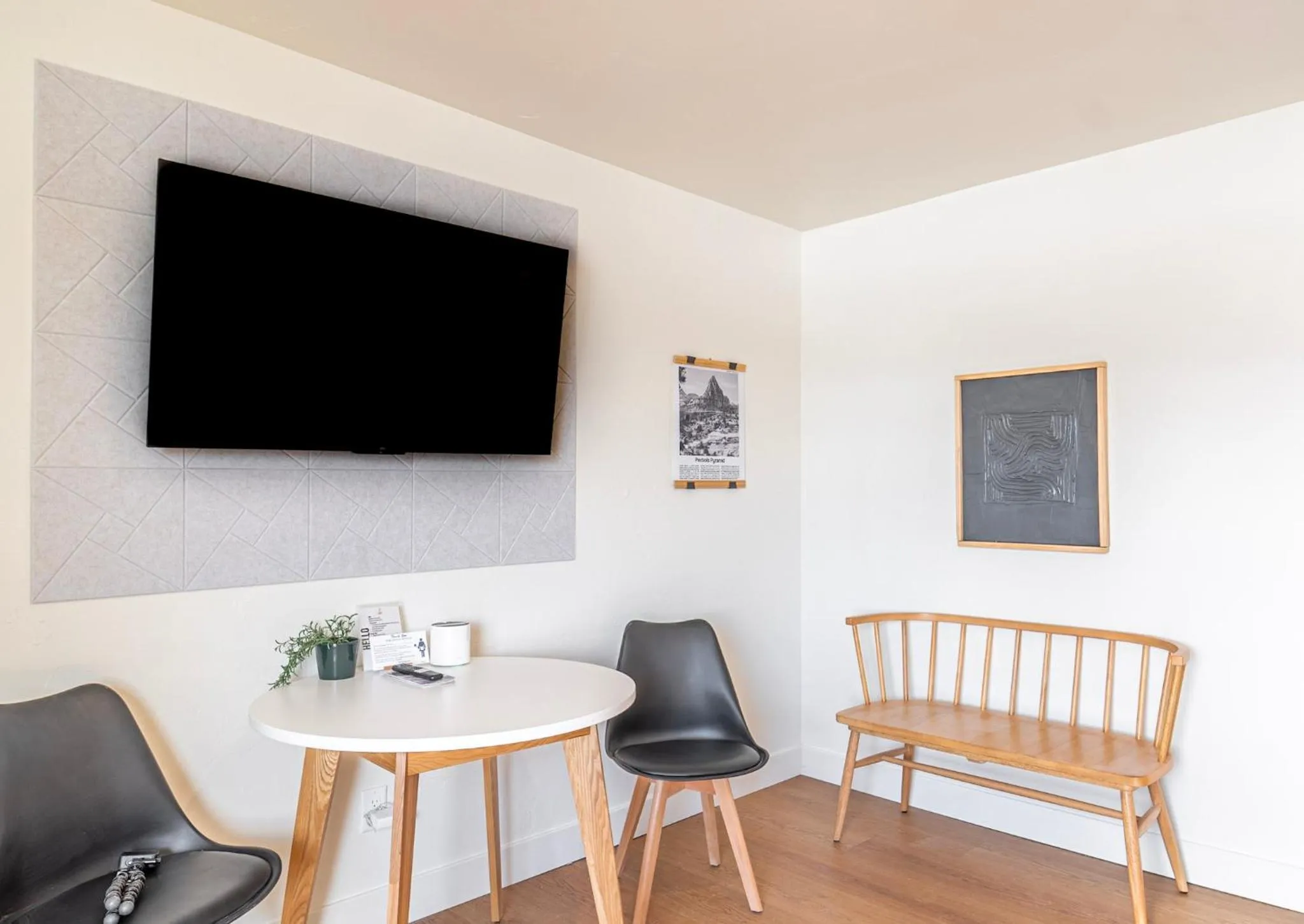 Seating area in Casitas at Capitol Reef