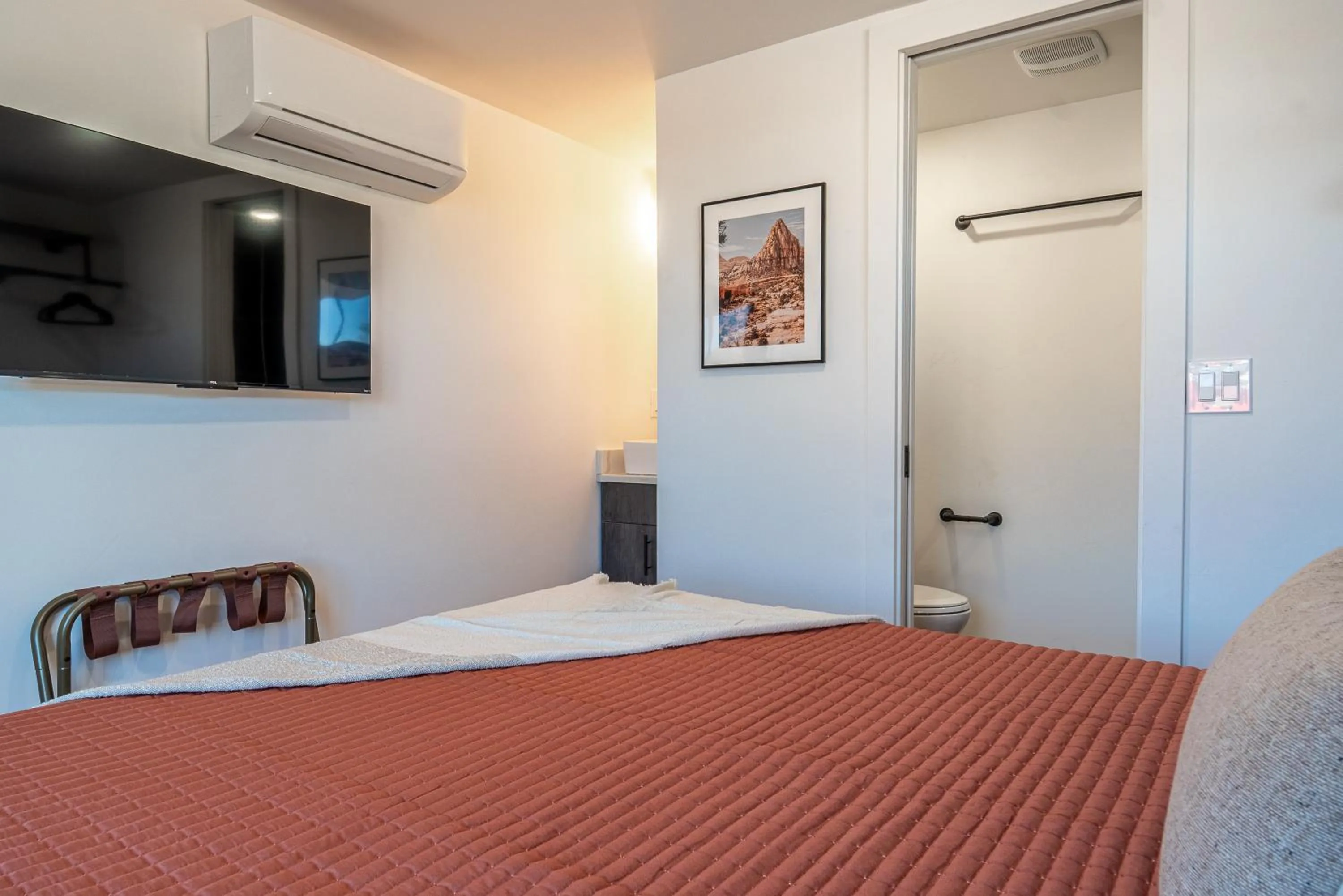 Bed in Casitas at Capitol Reef