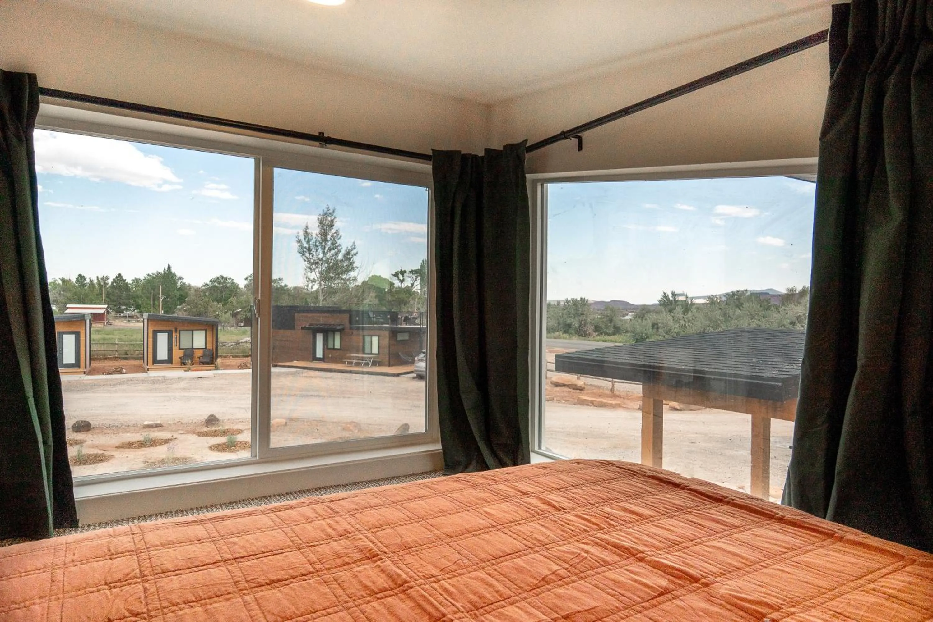 Bed in Casitas at Capitol Reef