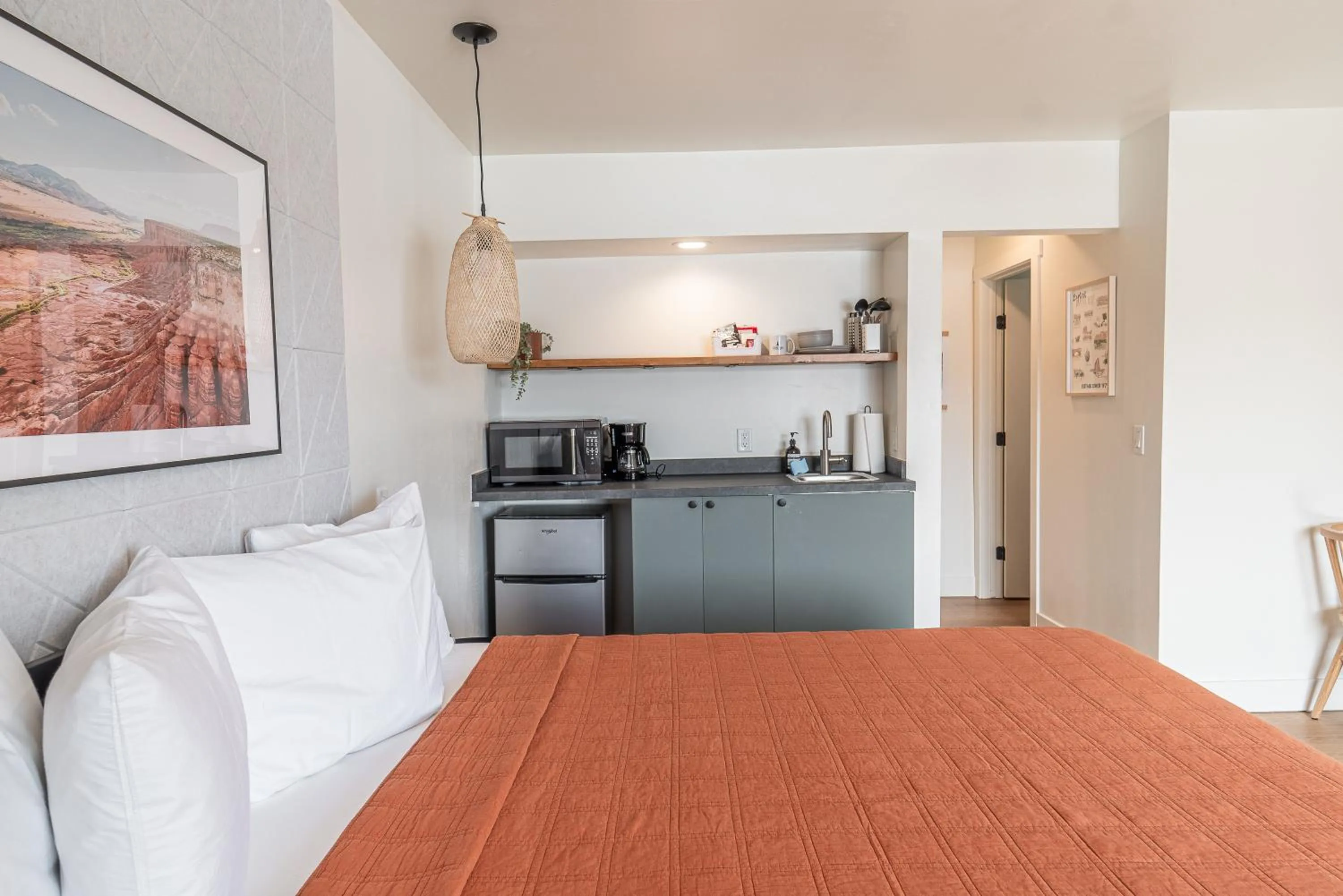 Bed in Casitas at Capitol Reef