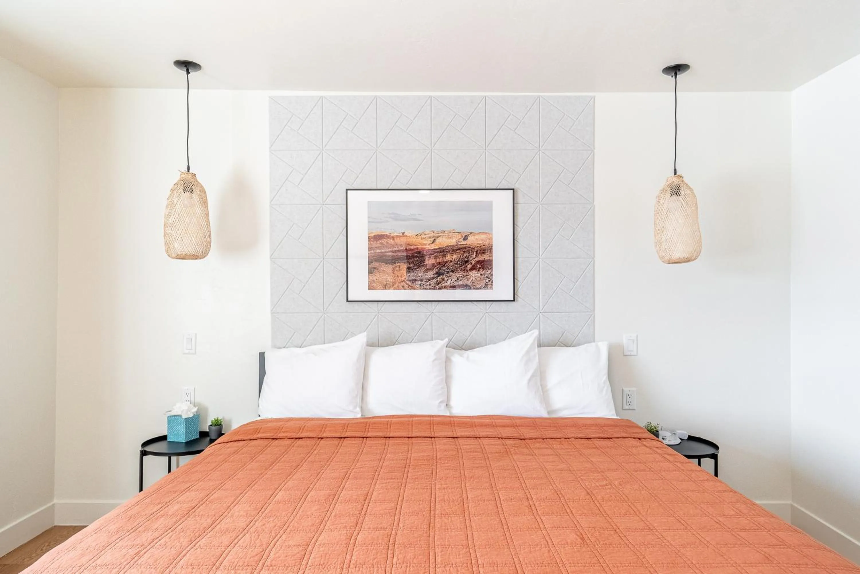 Bed in Casitas at Capitol Reef