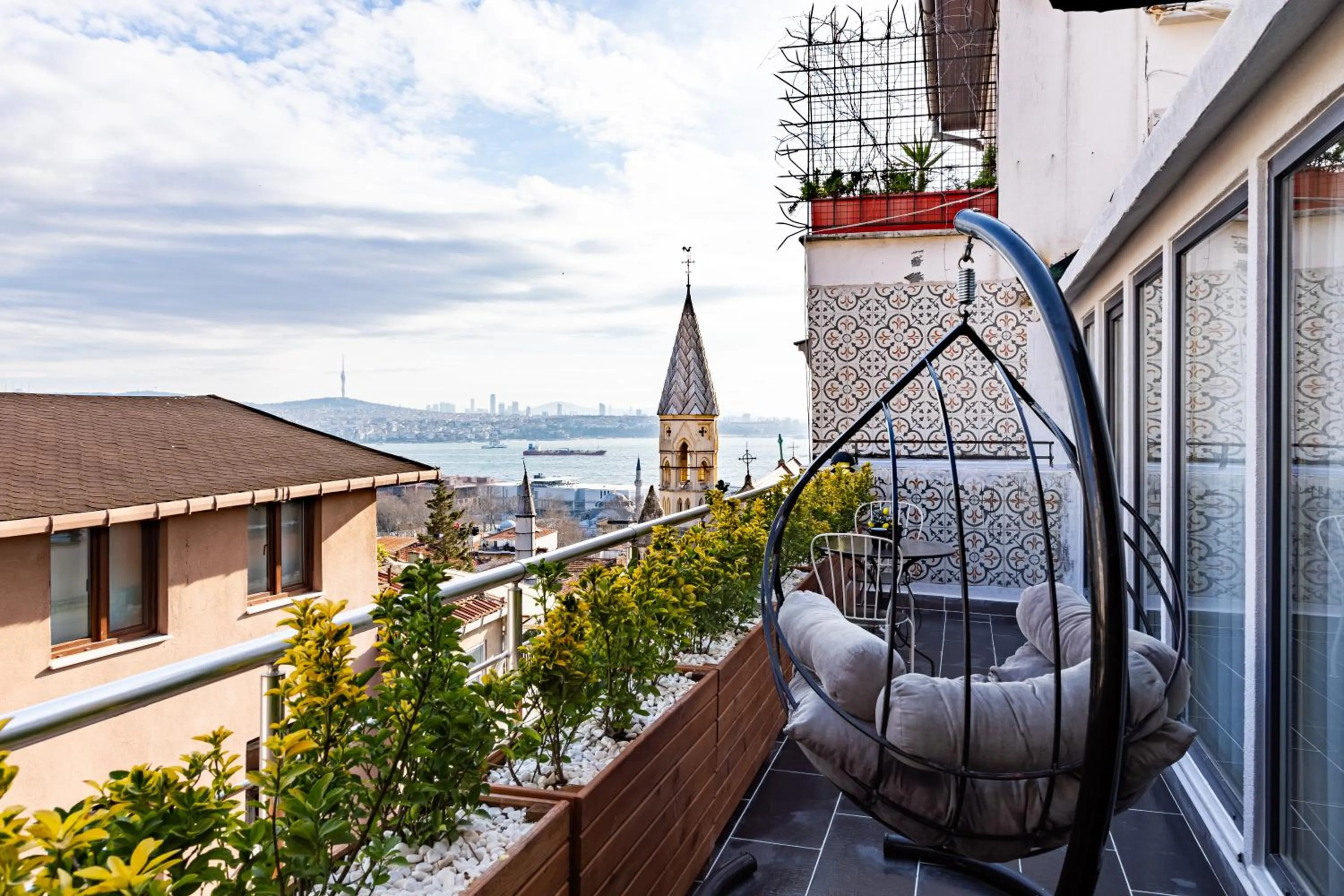 Balcony/Terrace in Ali Pasha Apartment