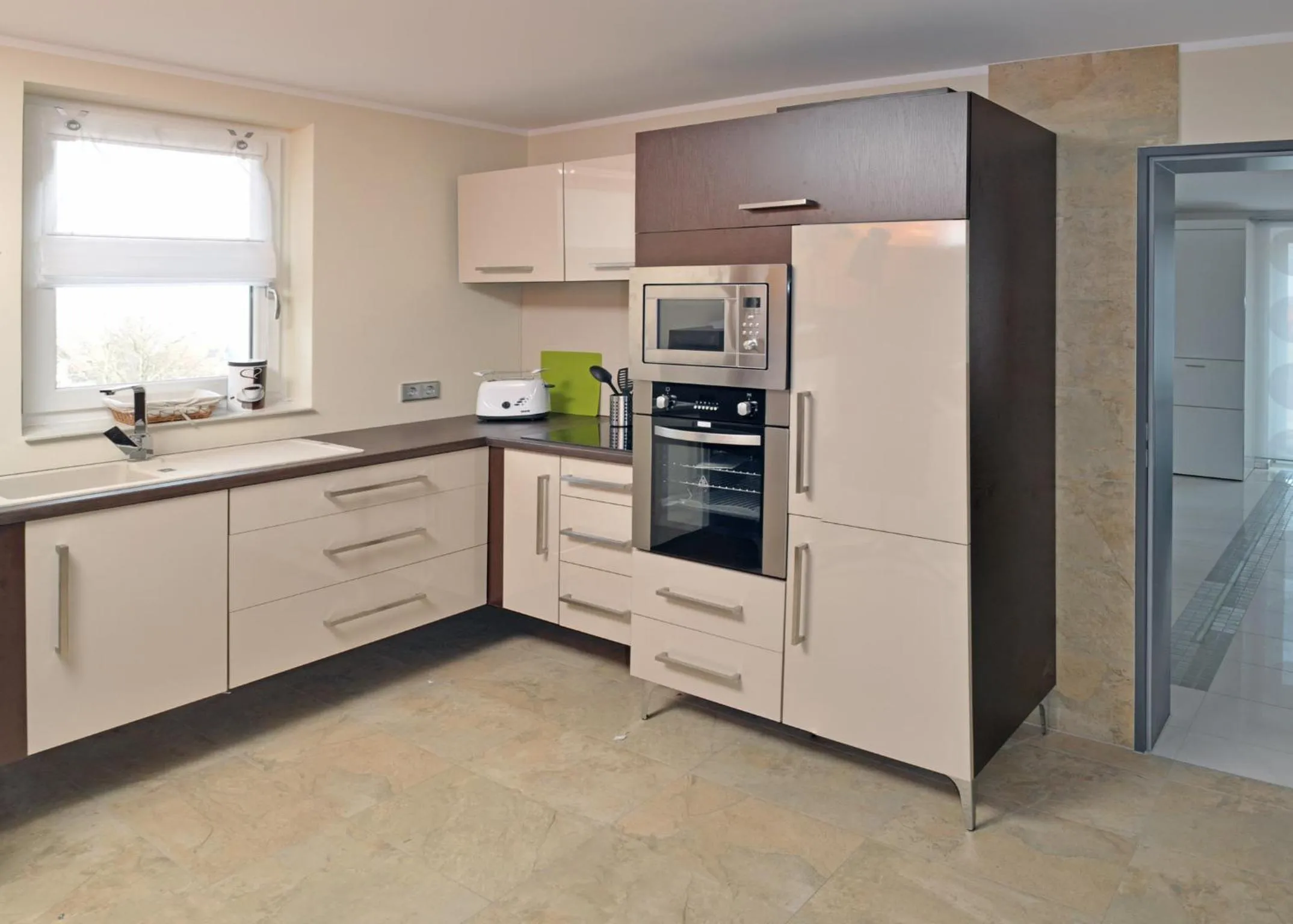 Kitchen or kitchenette in Pension Schlossidyll