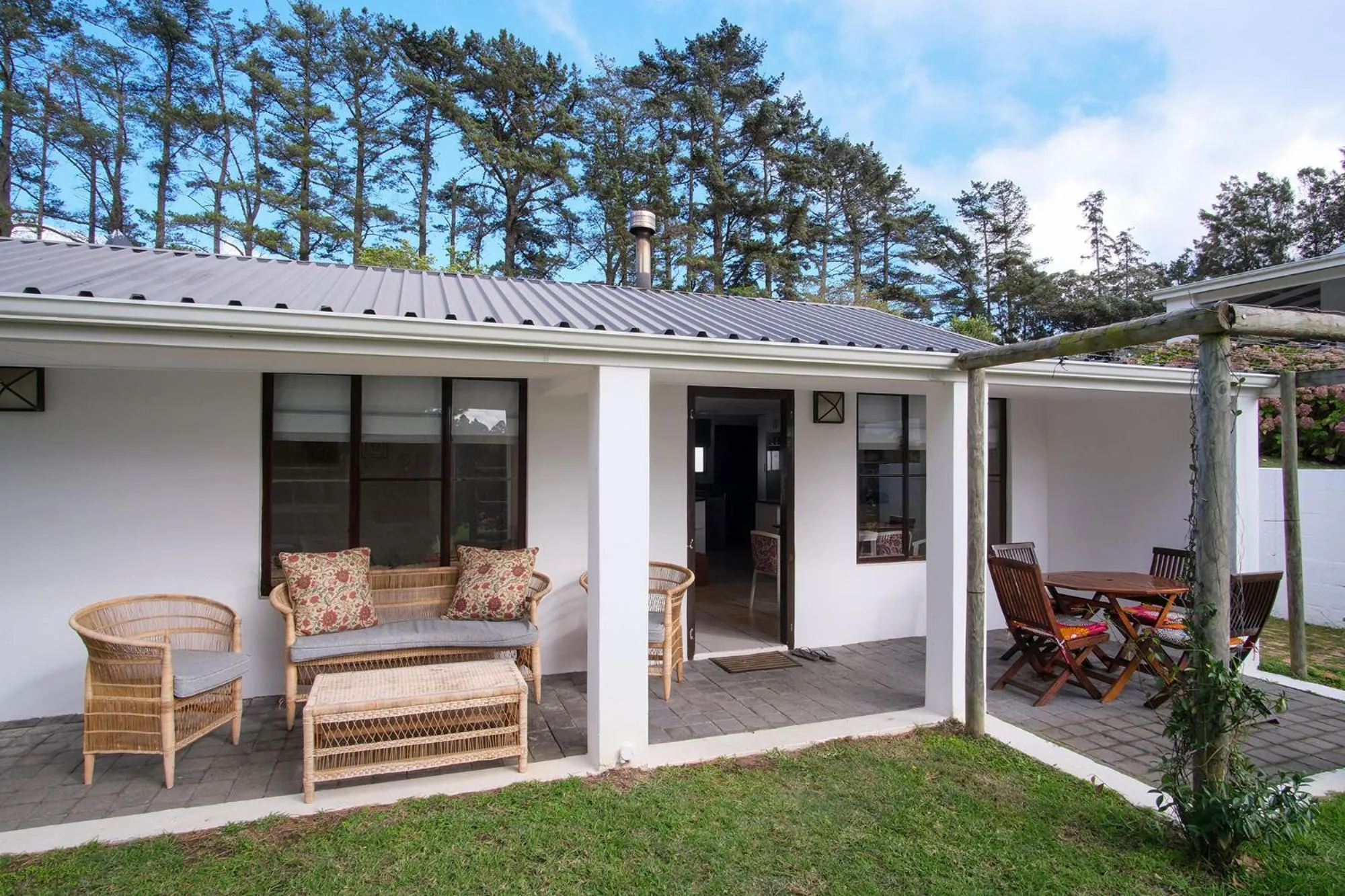 Patio in High Season Farm Luxury Cottages