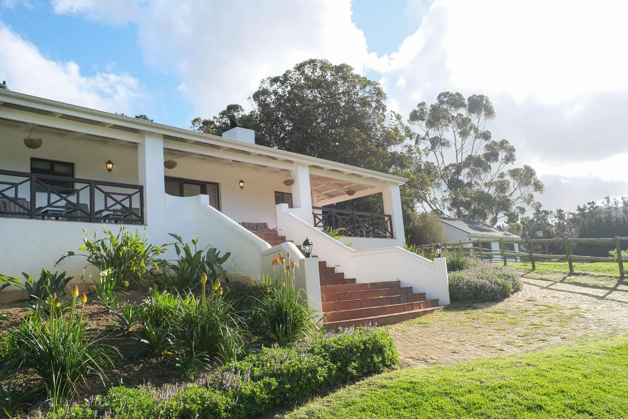 Garden view in High Season Farm Luxury Cottages