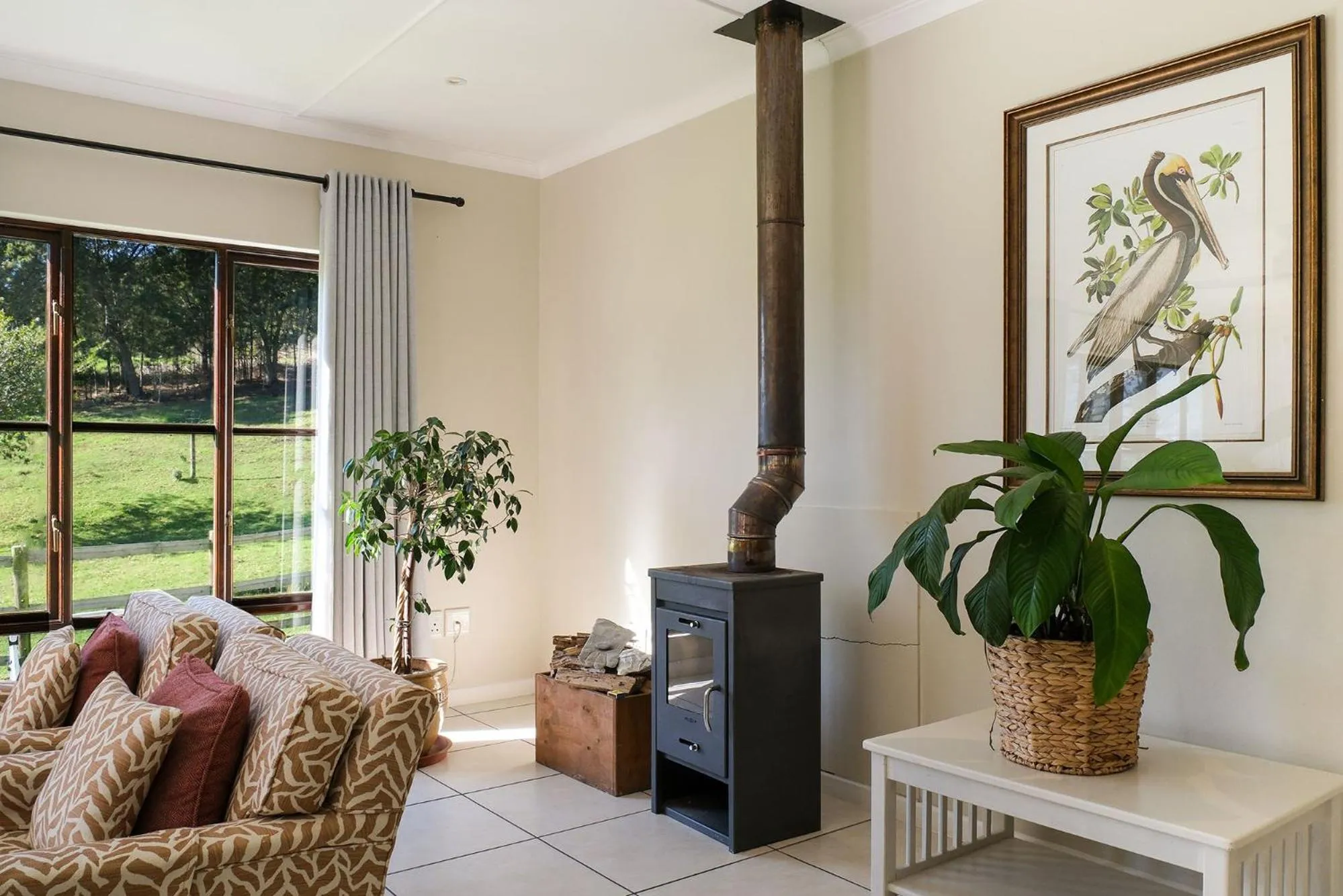 Seating area in High Season Farm Luxury Cottages