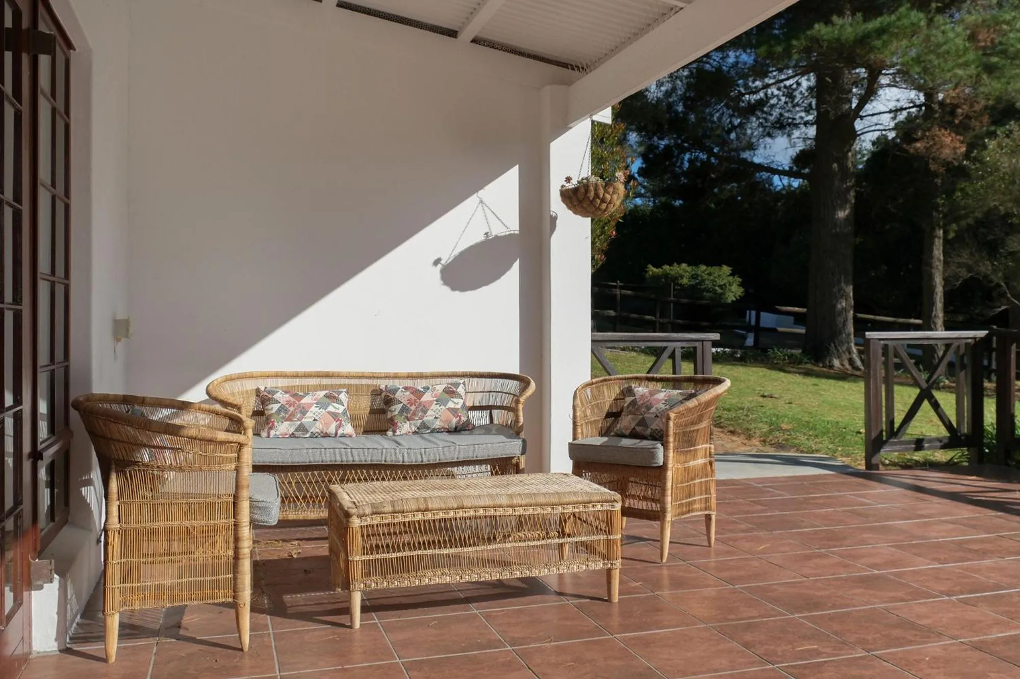 Patio in High Season Farm Luxury Cottages