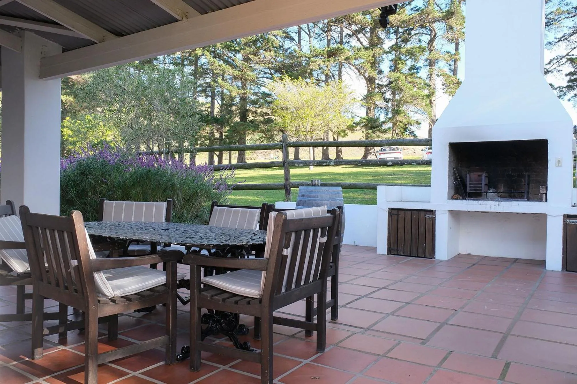 Patio in High Season Farm Luxury Cottages