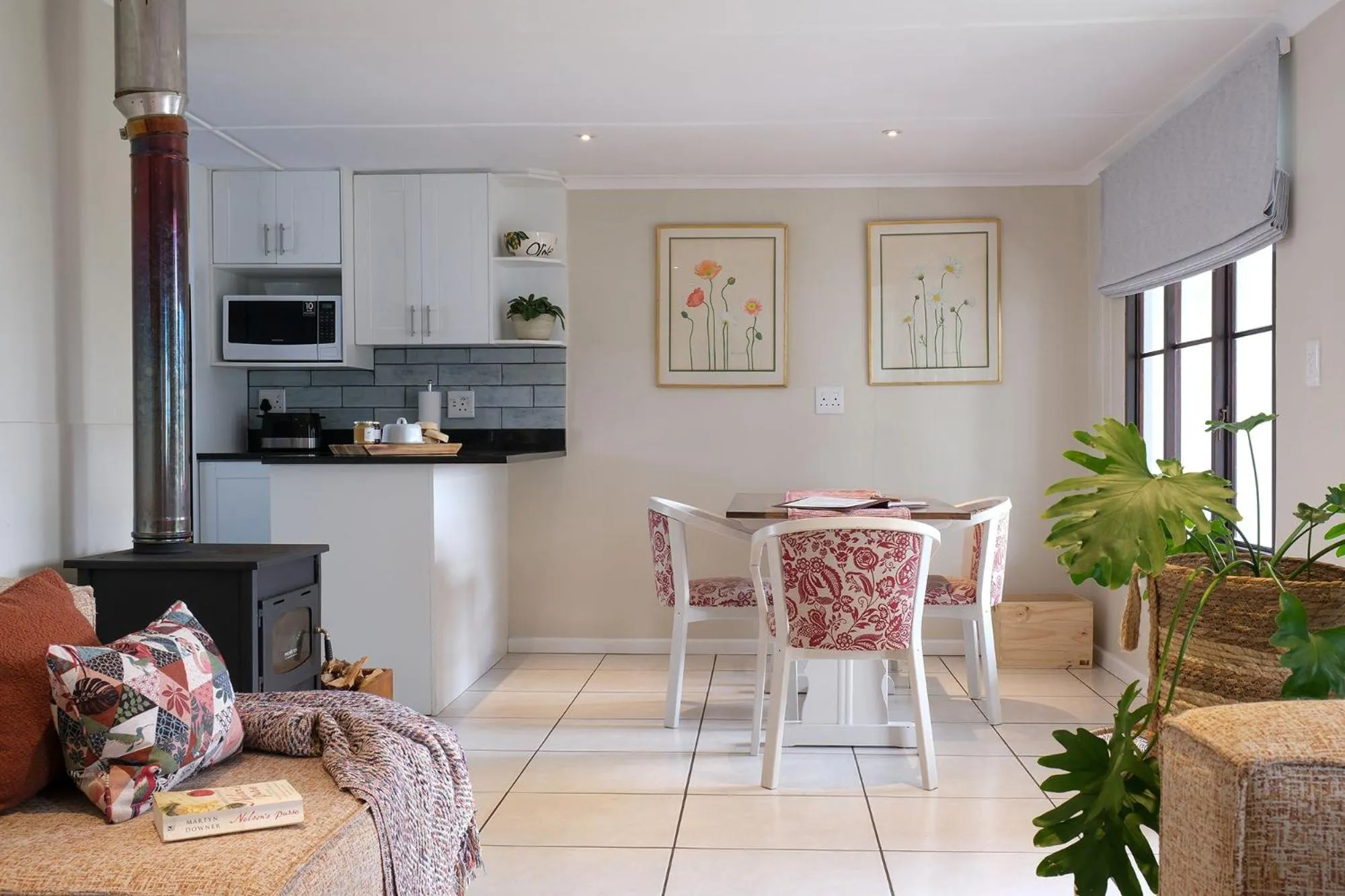 Seating area in High Season Farm Luxury Cottages