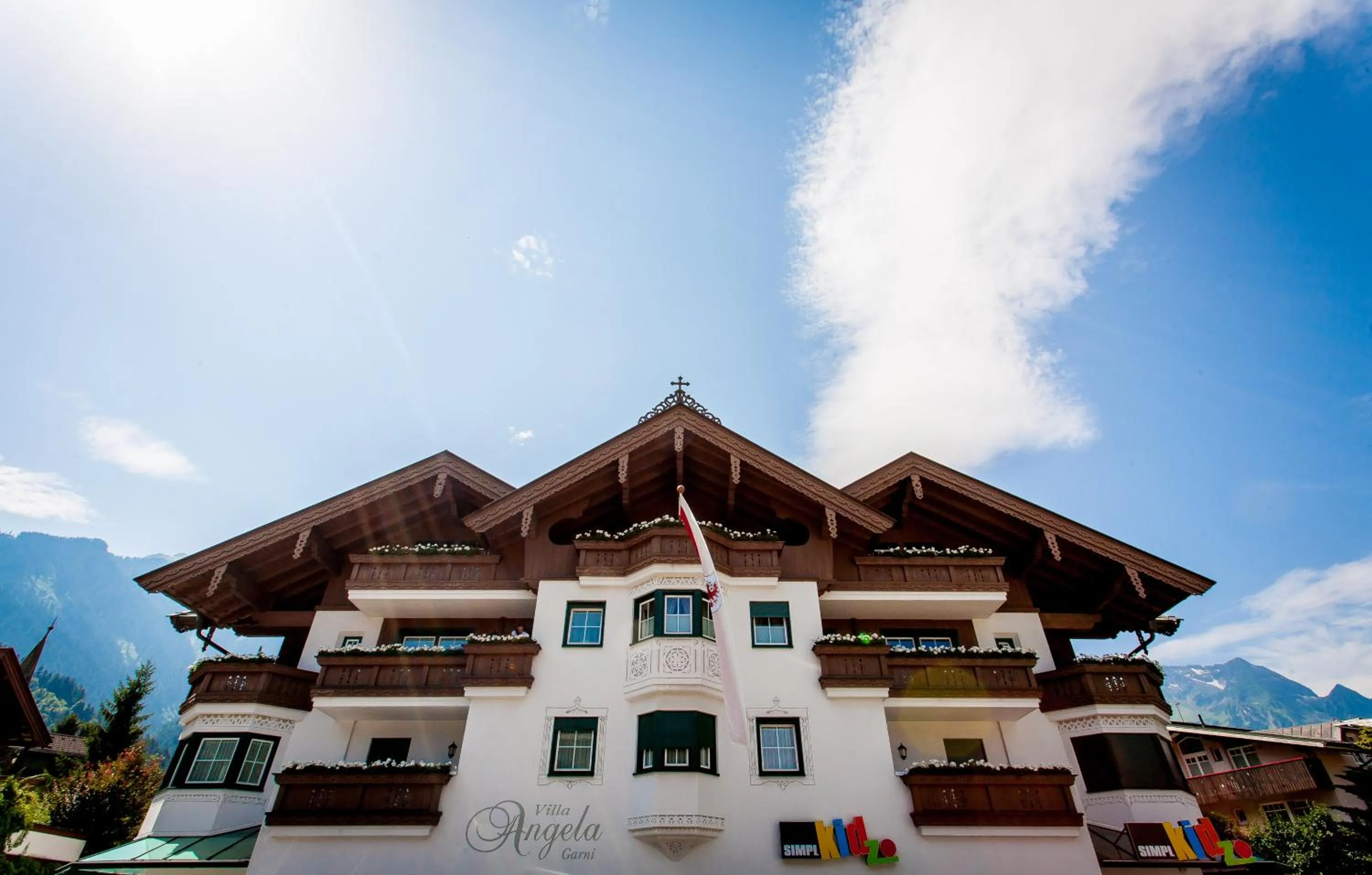 Facade/entrance in Villa Angela
