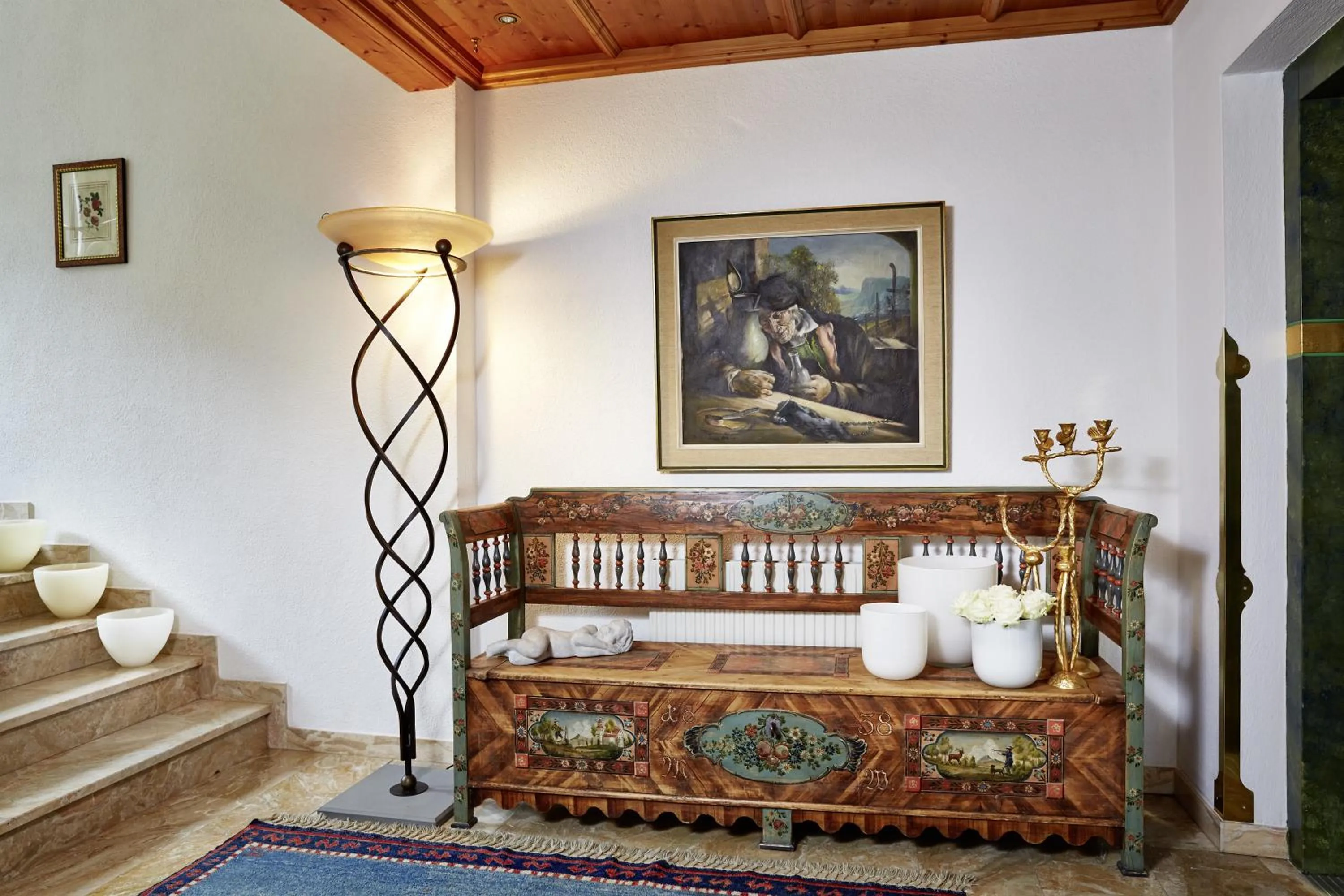 Seating area in Villa Angela