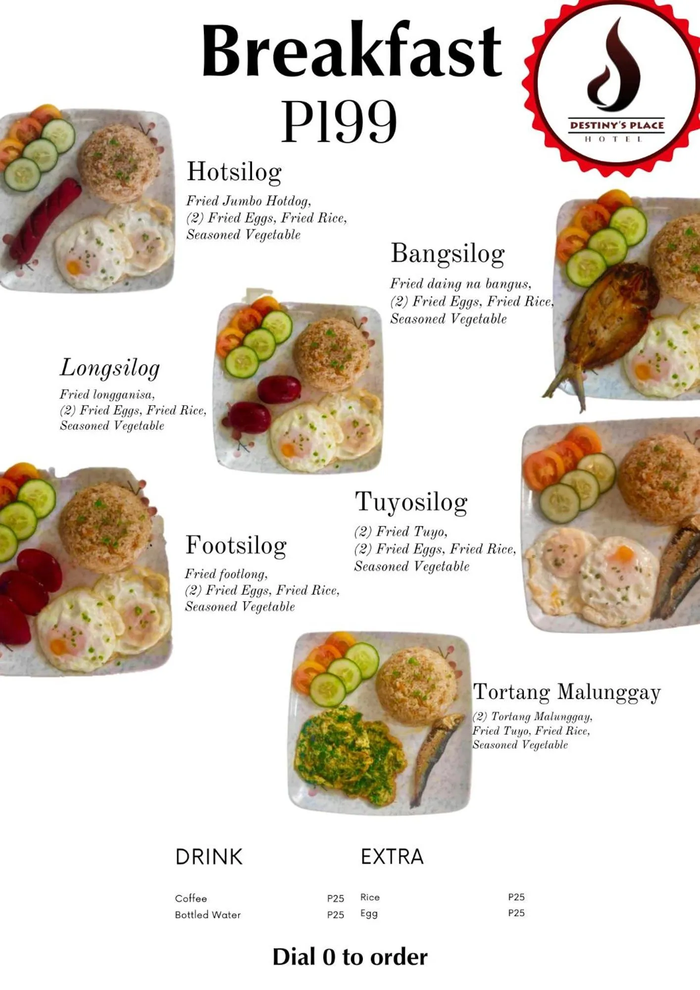 Food and drinks in DESTINY'S PLACE HOTEL - STAY COOL THIS SUMMER! COLD ROOMS!! CHEAPEST RATE! NEAR ROBINSONs XENTRO MALL!!