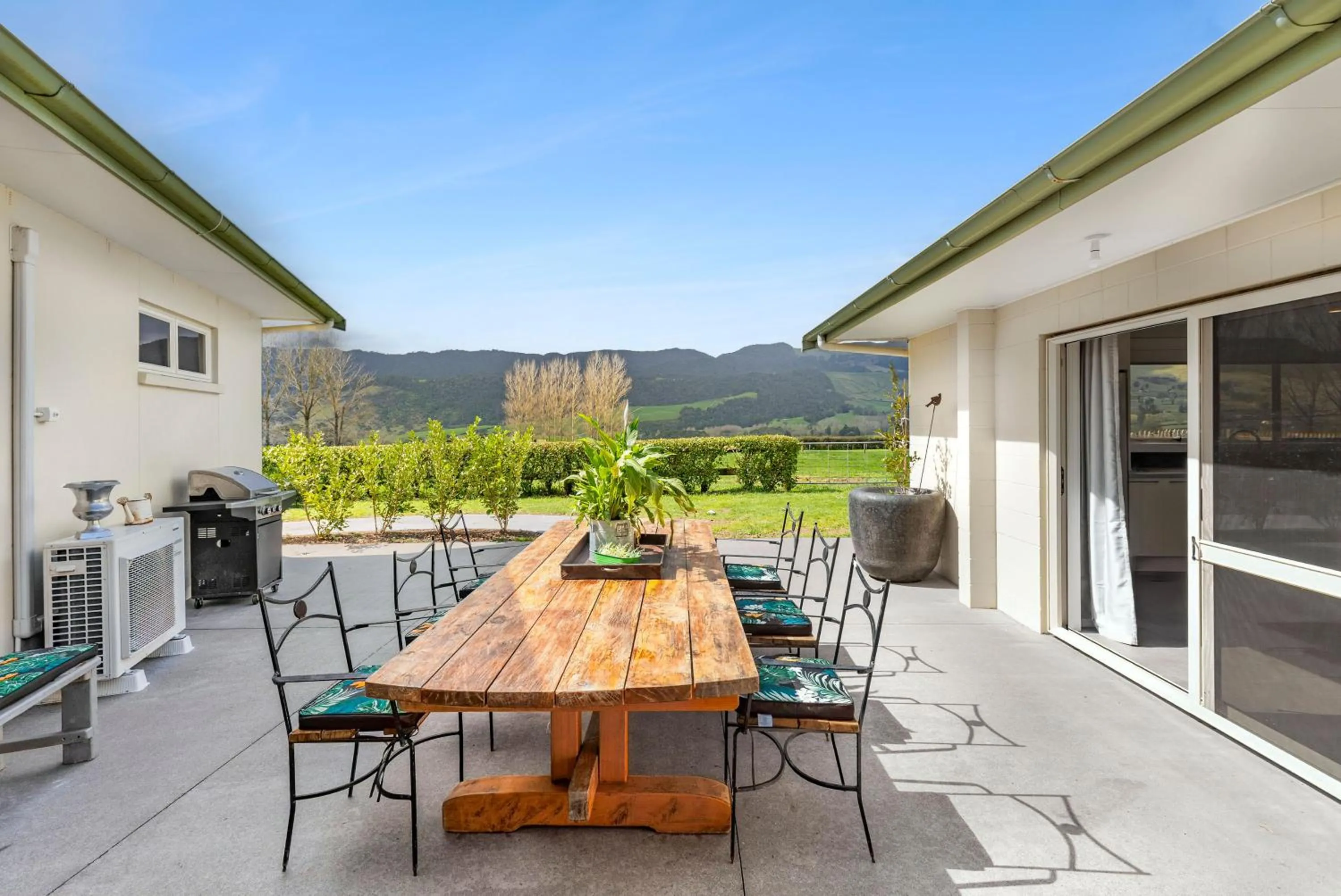 Patio in Matamata Lodge