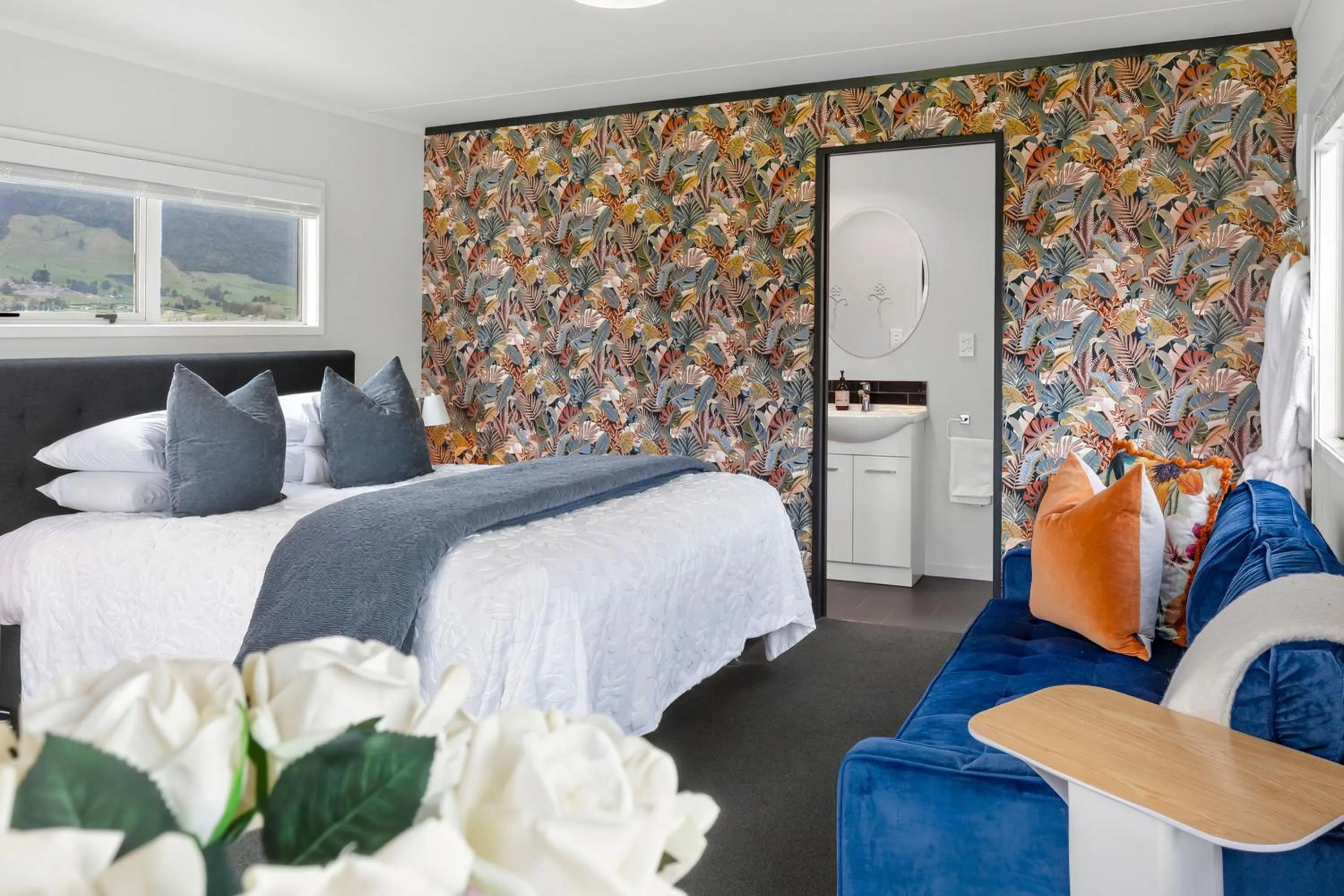 Bed in Matamata Lodge