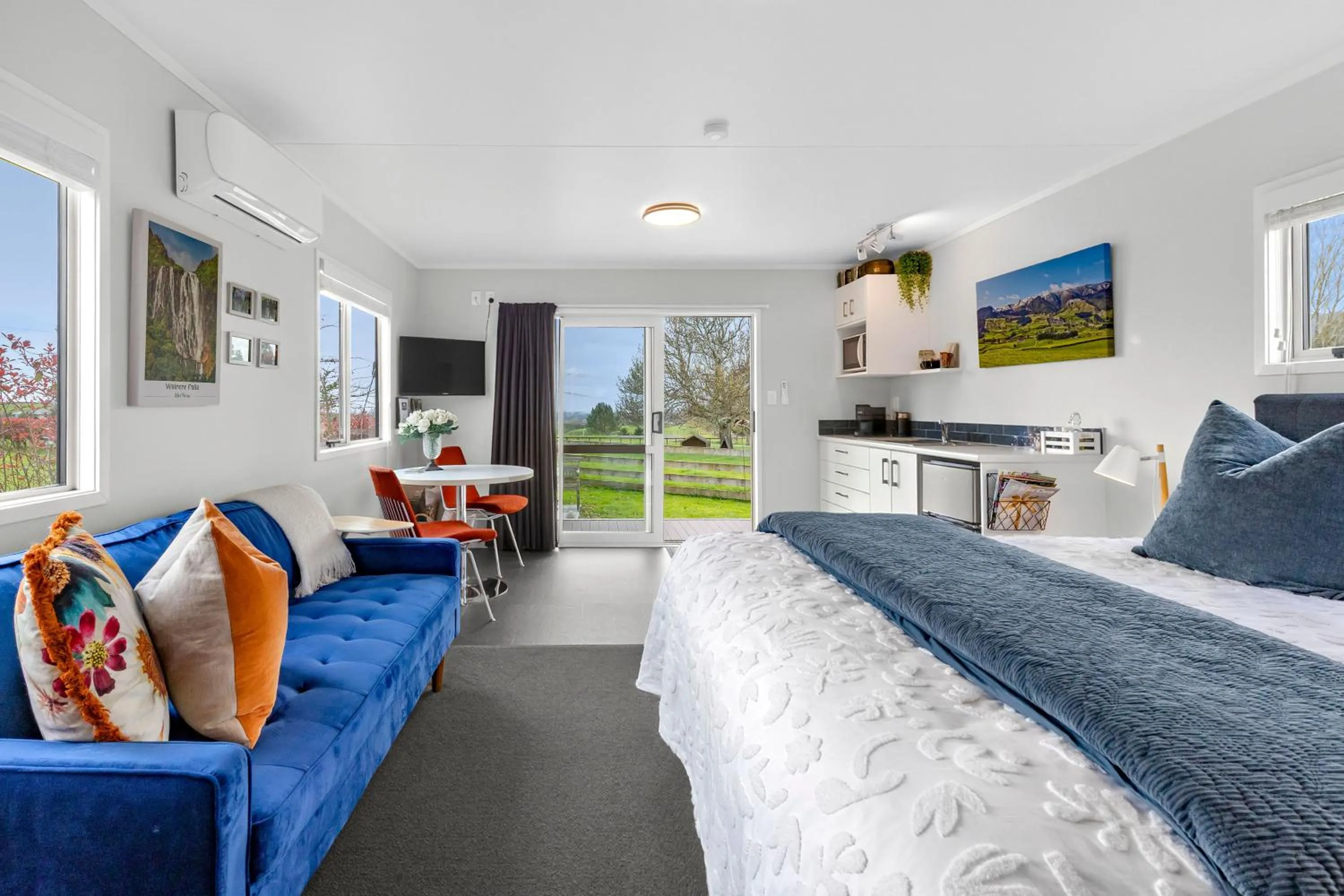 Bed in Matamata Lodge