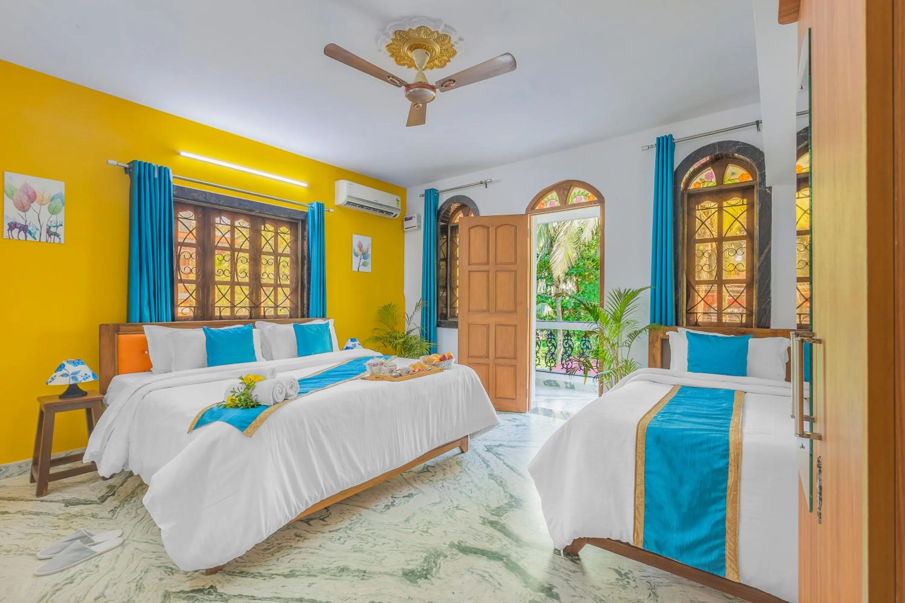 Balcony/Terrace, Bed in The Sequeira Goa