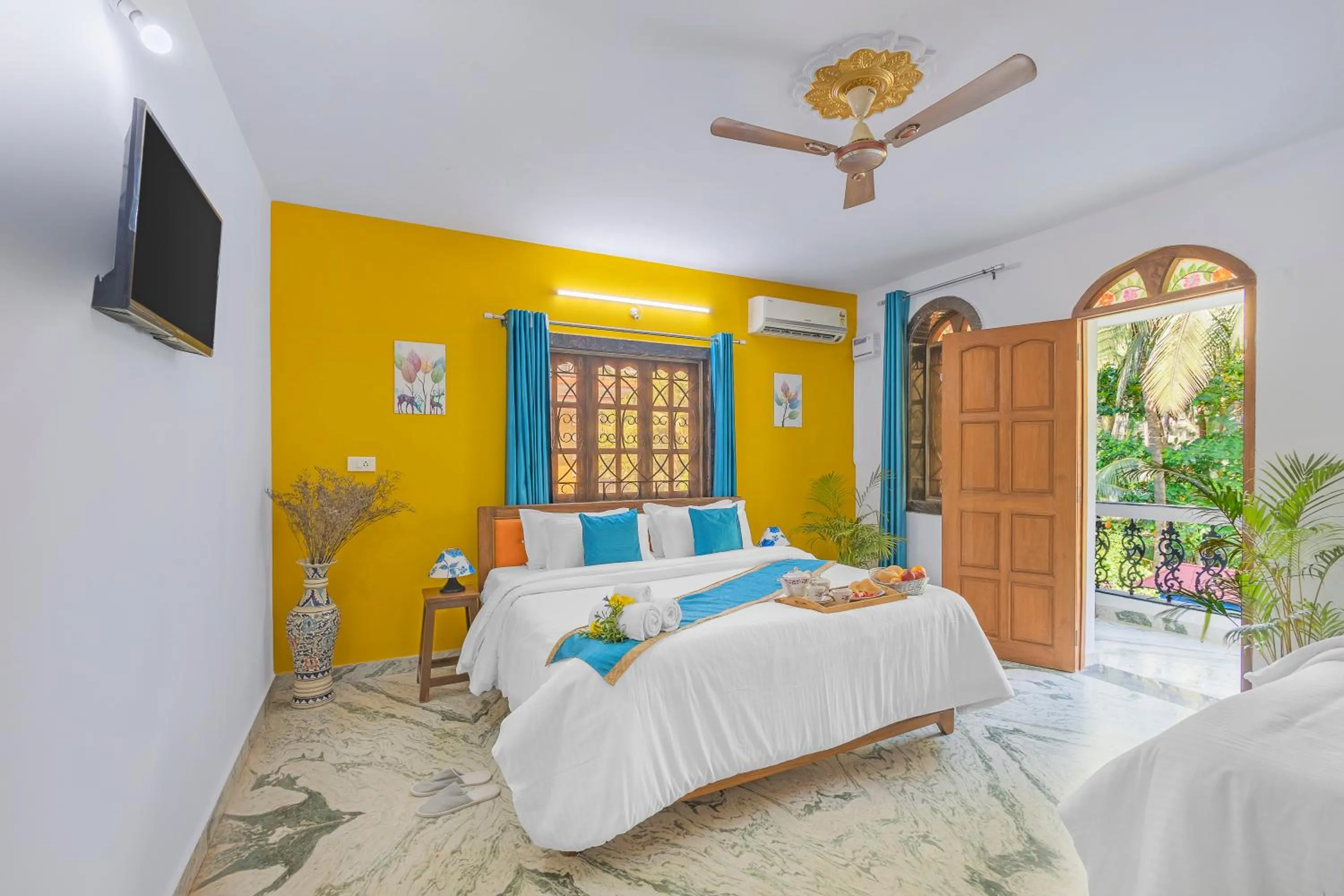 Bedroom, Bed in The Sequeira Goa