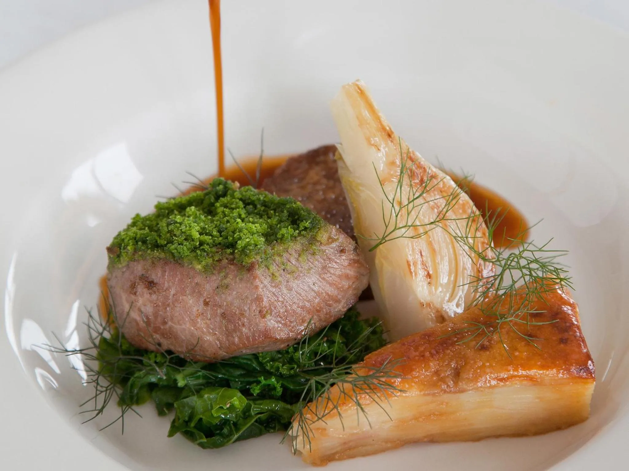 Food close-up in Castle Hotel