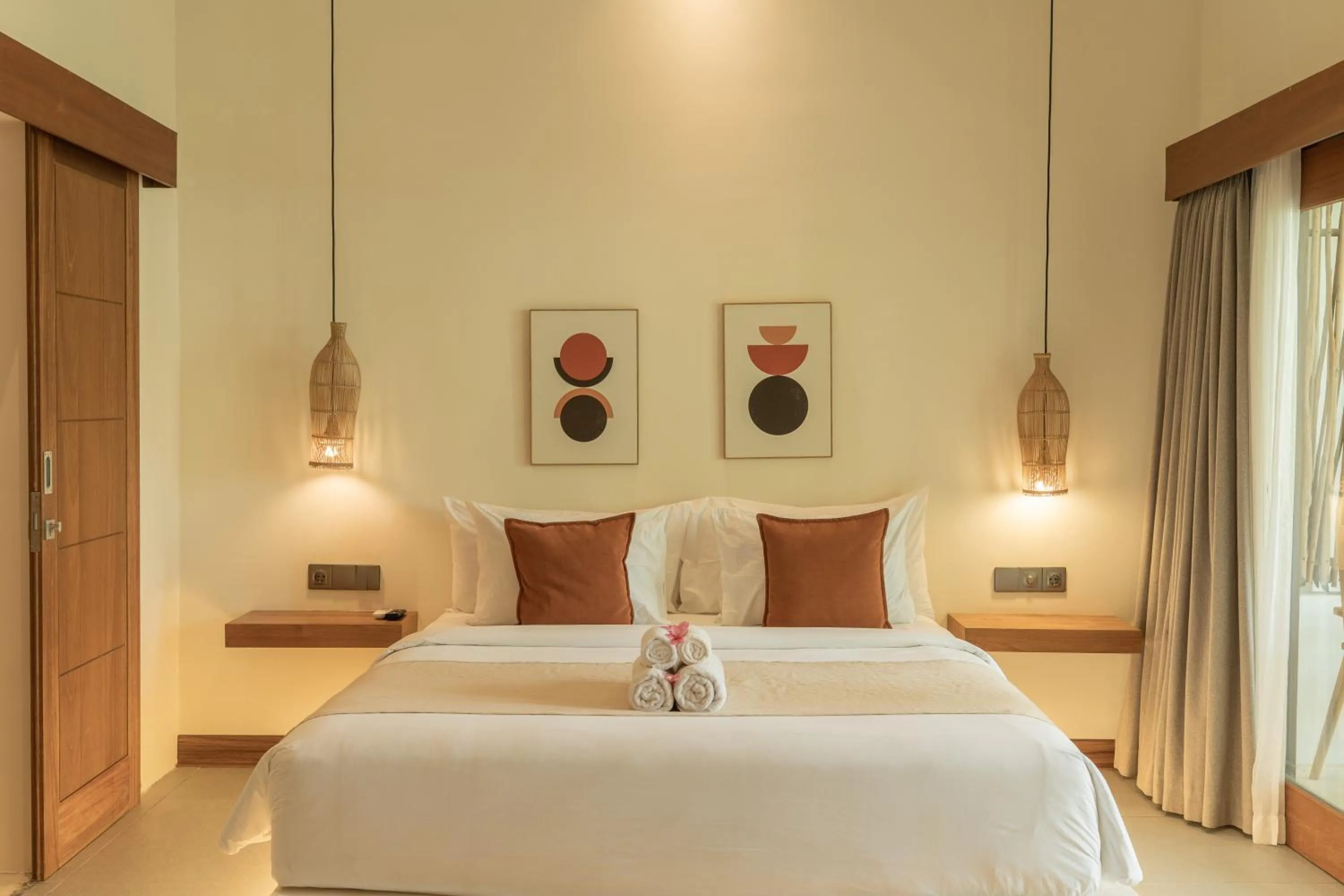 Bed in Reset Lombok Hotel