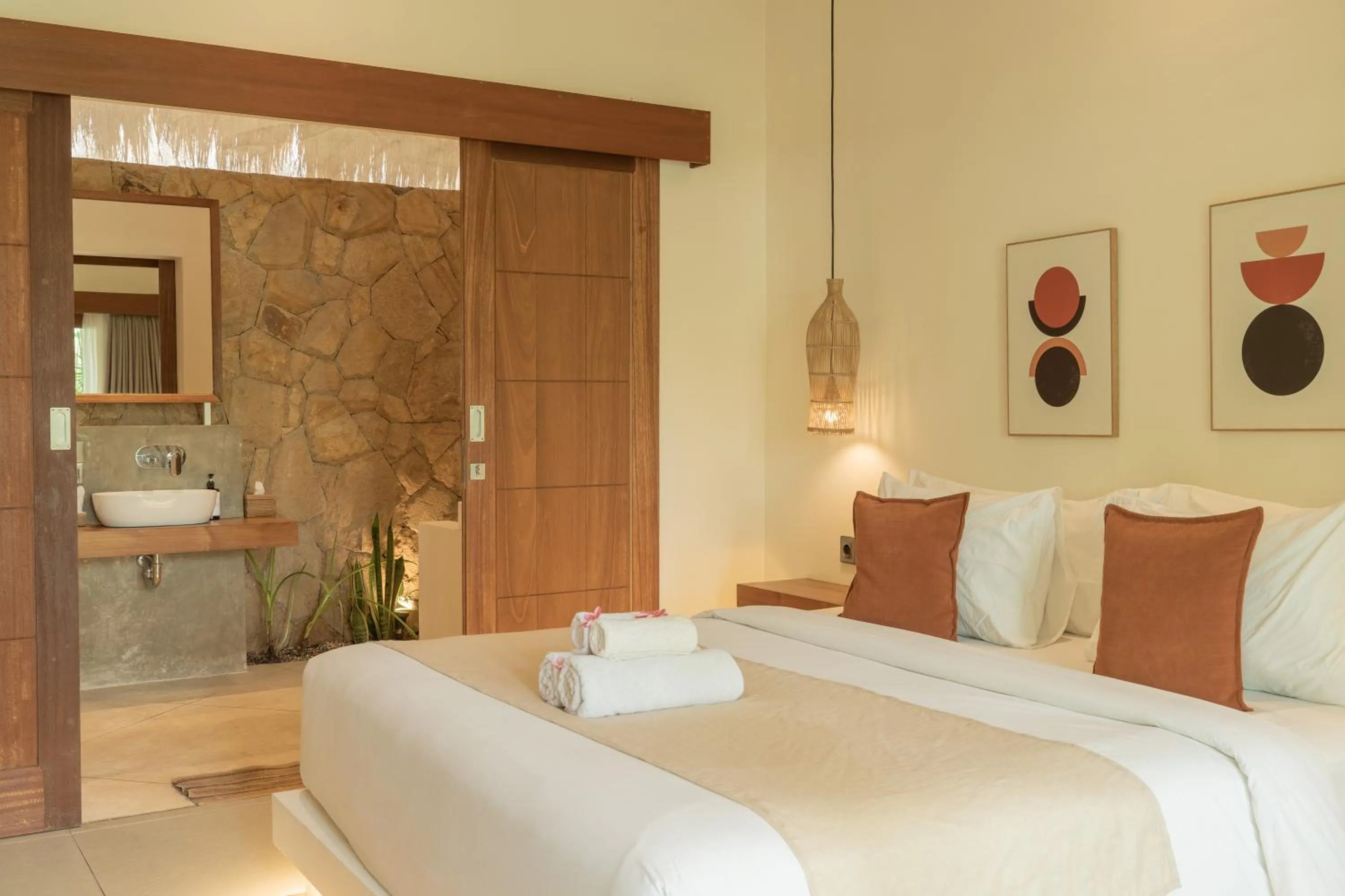 Bedroom, Bed in Reset Lombok Hotel