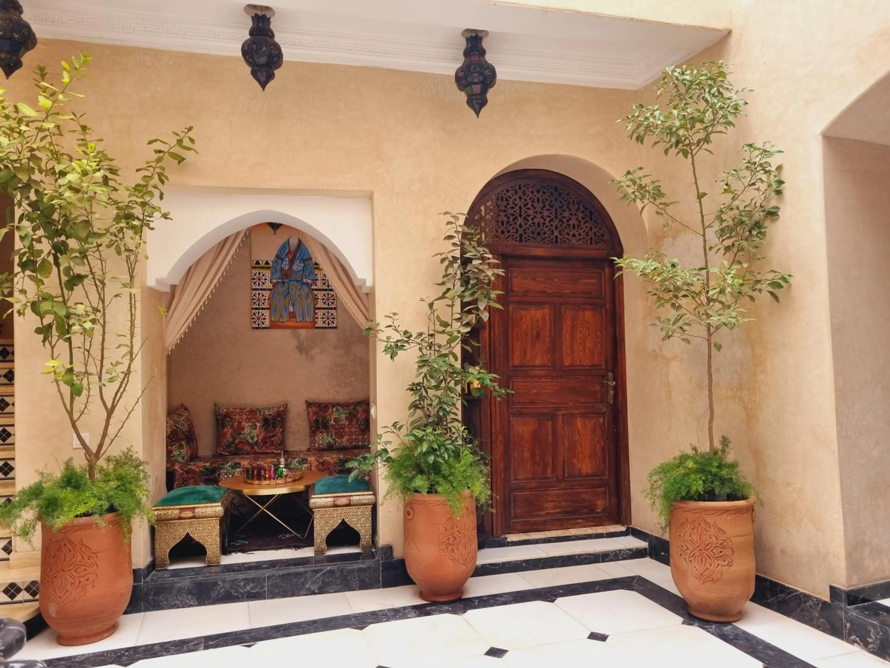 Patio in Riad La Bigarade