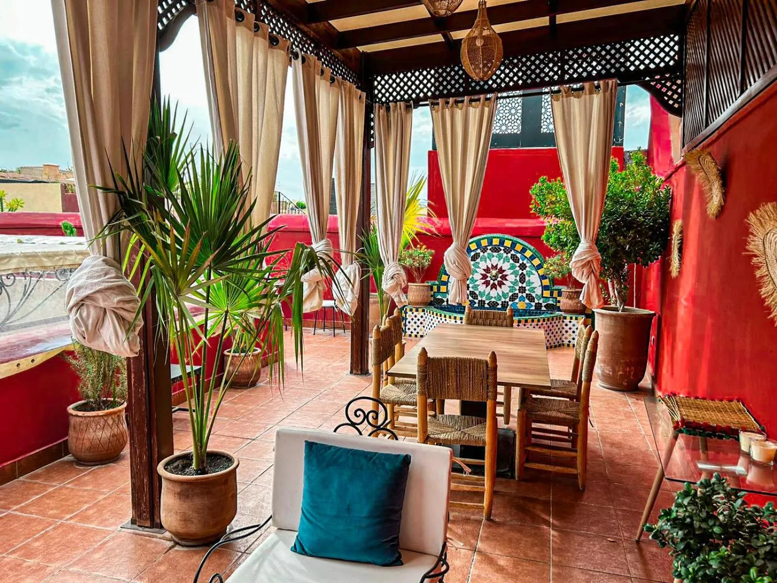 Patio in Riad La Bigarade