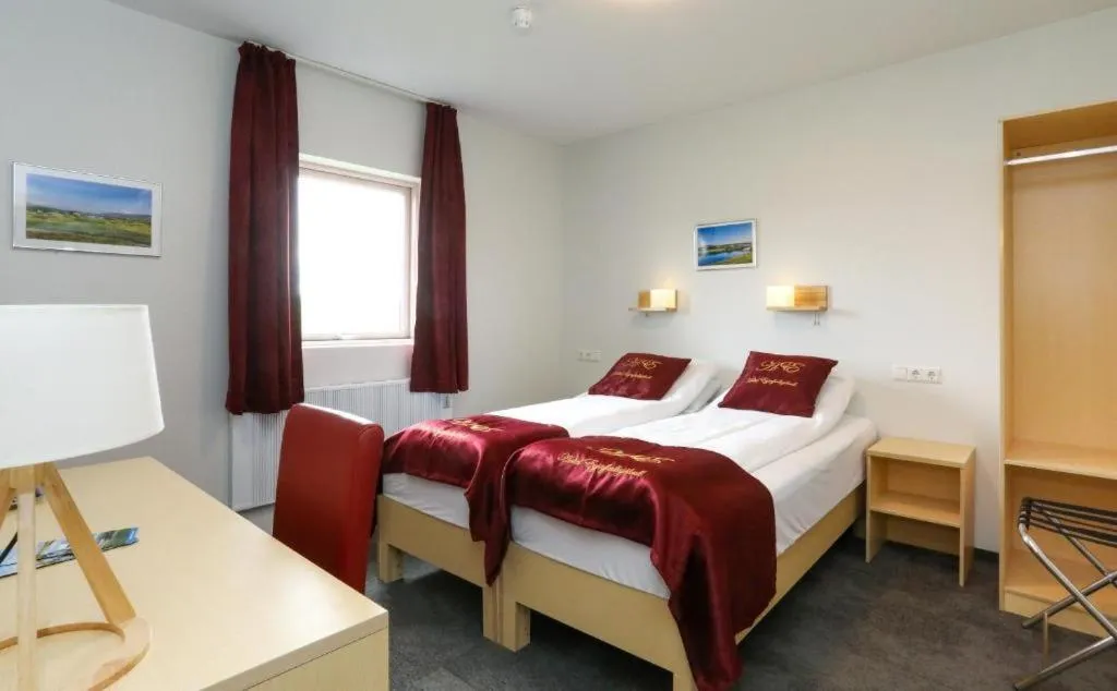 Photo of the whole room, Bed in Hótel Eyjafjallajökull