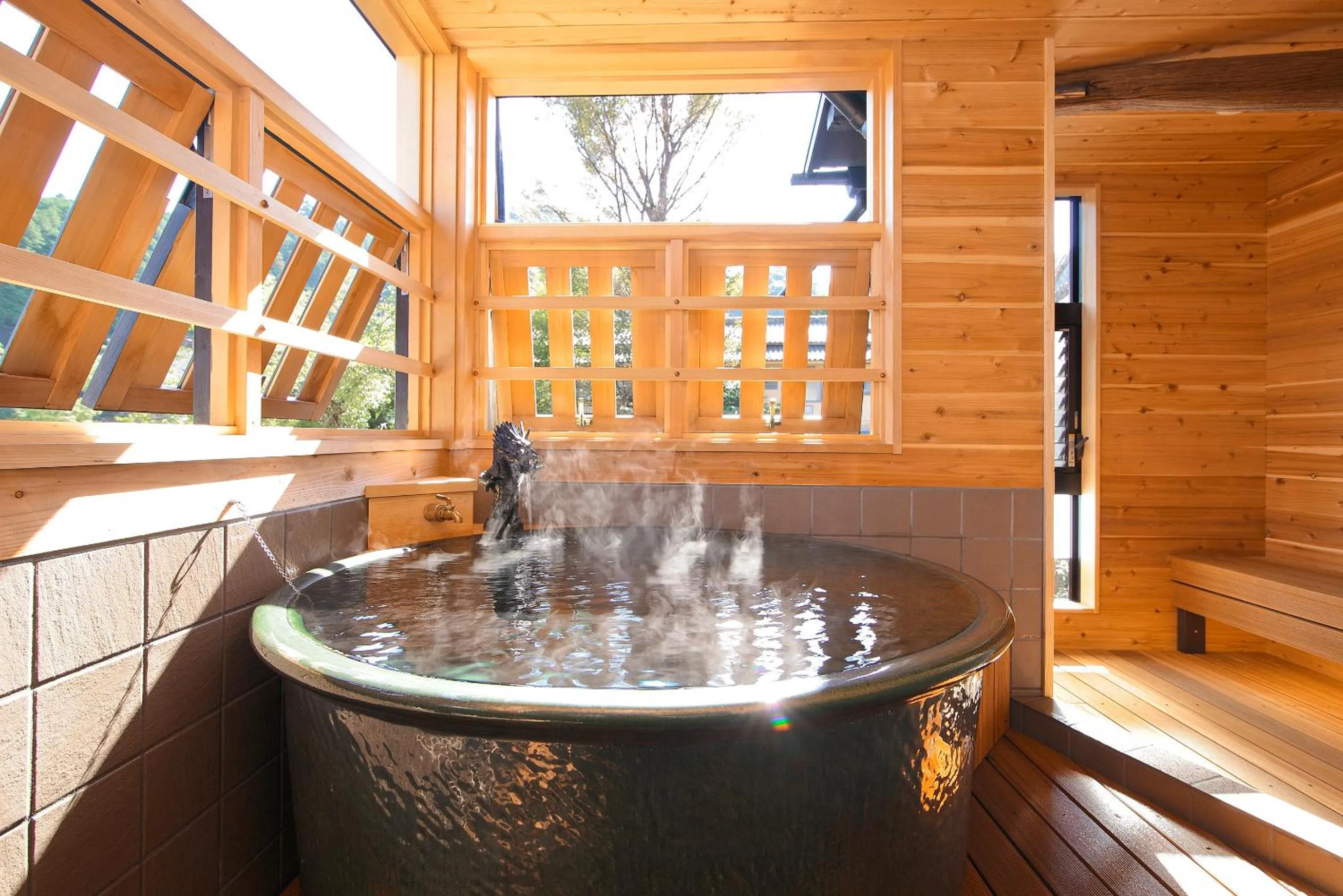 Hot Spring Bath in Goyokan