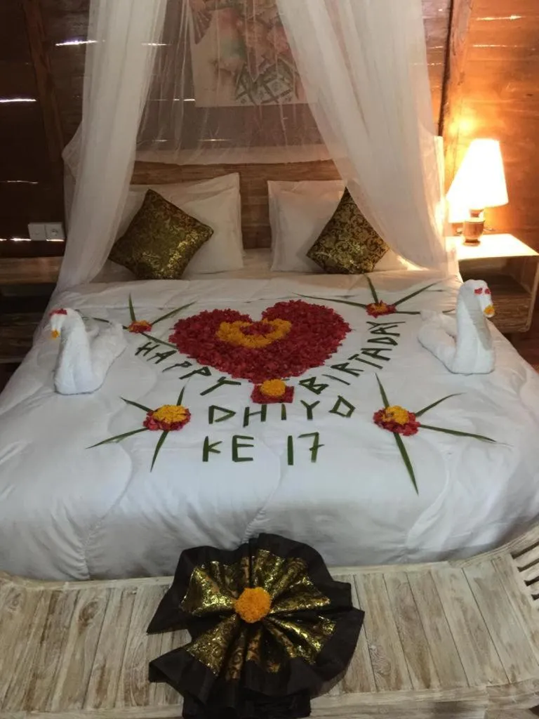 Bed in Starlake Villa & Glamping