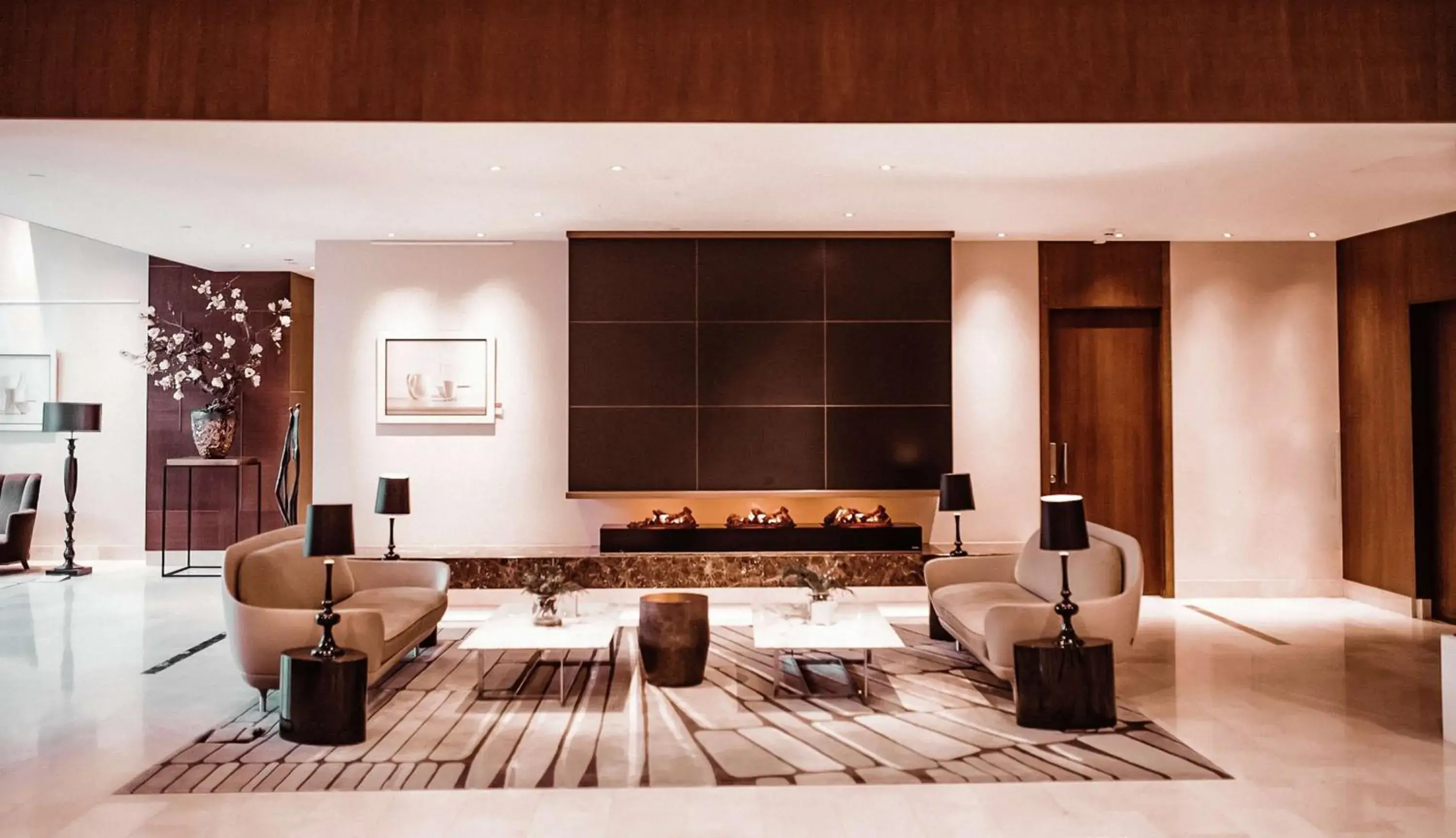 Lobby or reception in Hilton Rotterdam Lobby or reception in Hilton Rotterdam