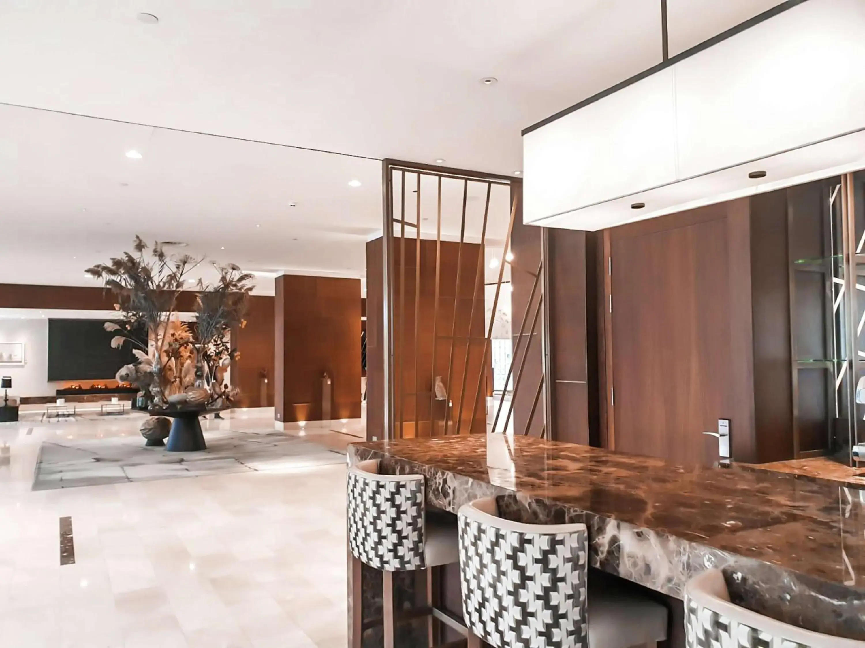 Lobby or reception in Hilton Rotterdam Lobby or reception in Hilton Rotterdam