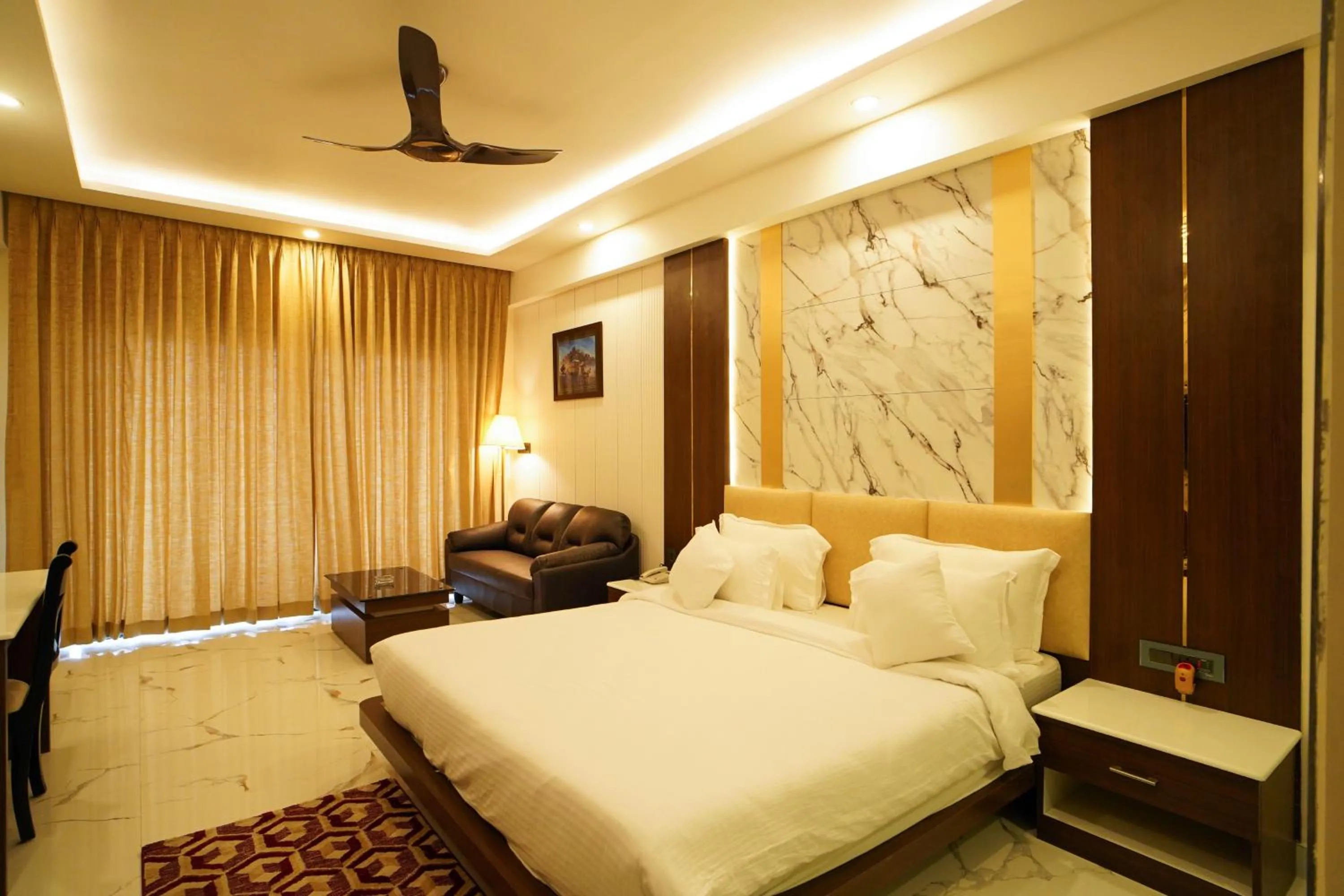 Bed in Shanti Seaview Resort & Spa