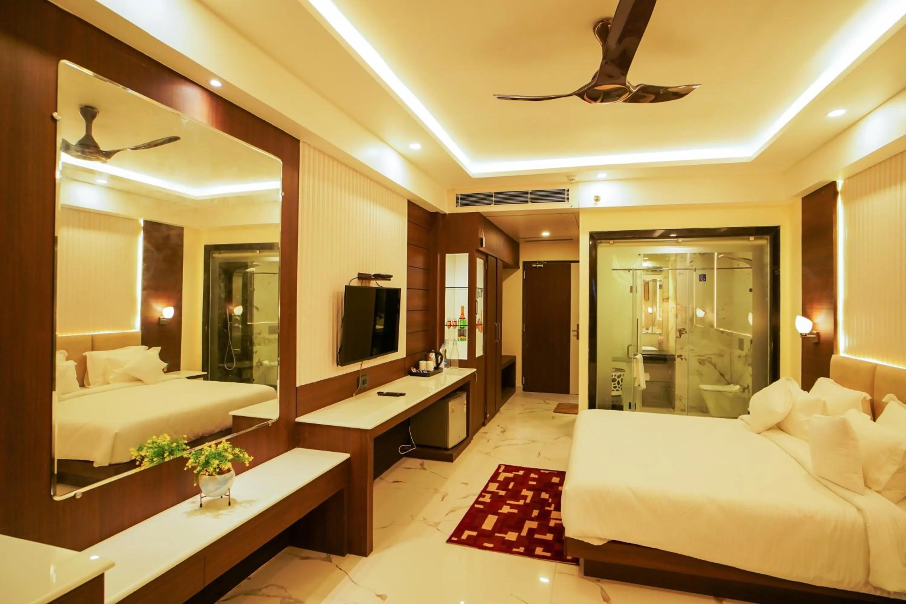 Bed in Shanti Seaview Resort & Spa