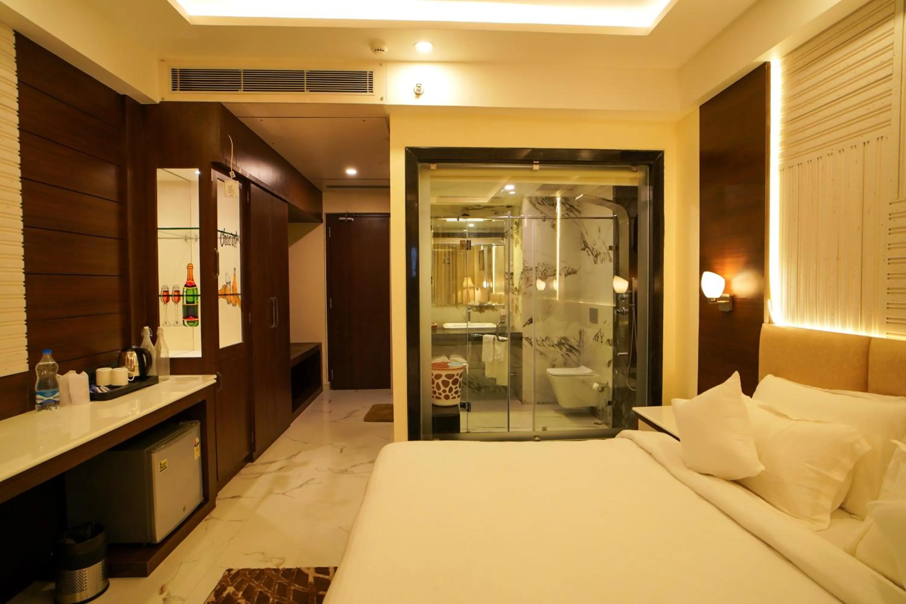 Bed in Shanti Seaview Resort & Spa
