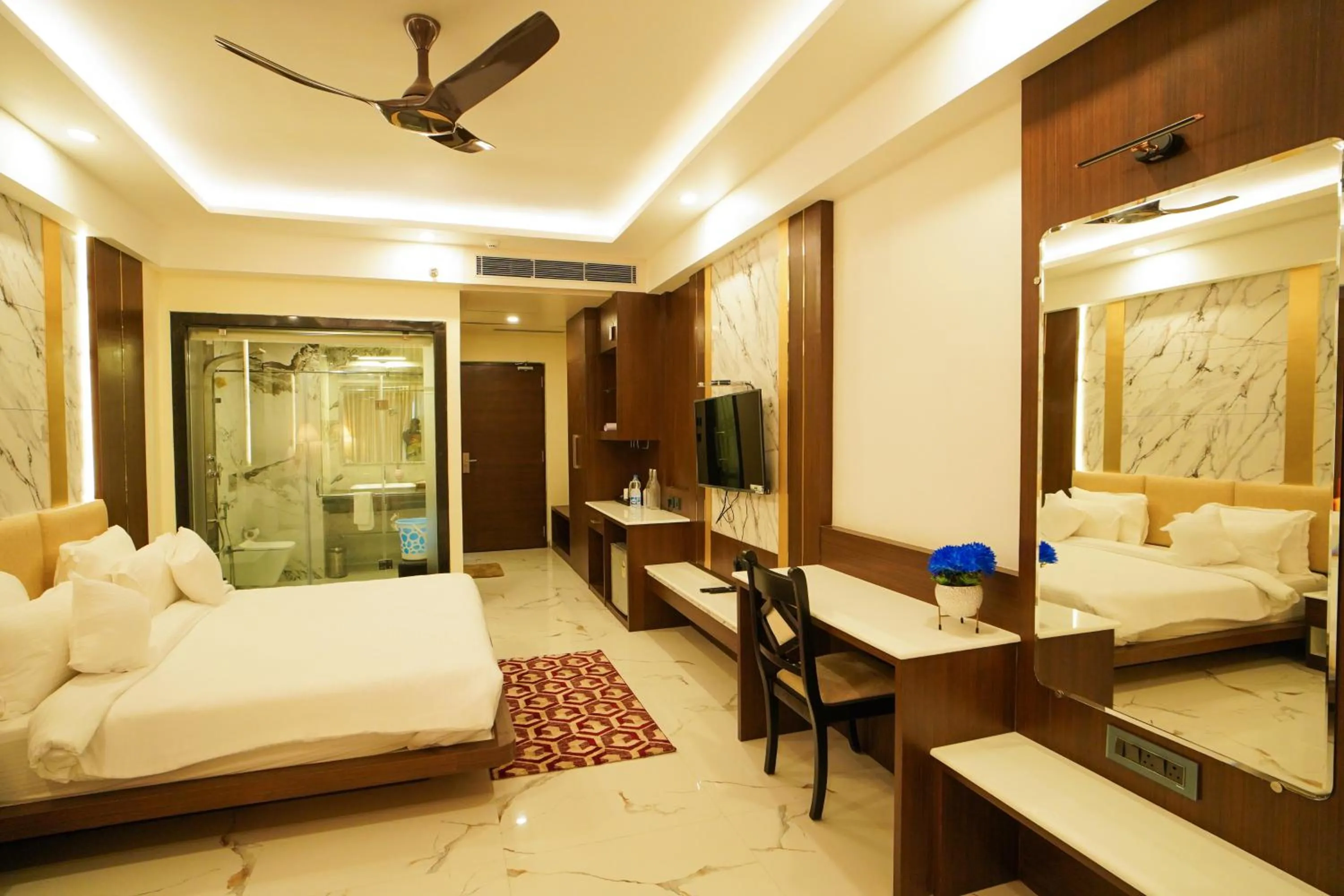 Bed in Shanti Seaview Resort & Spa