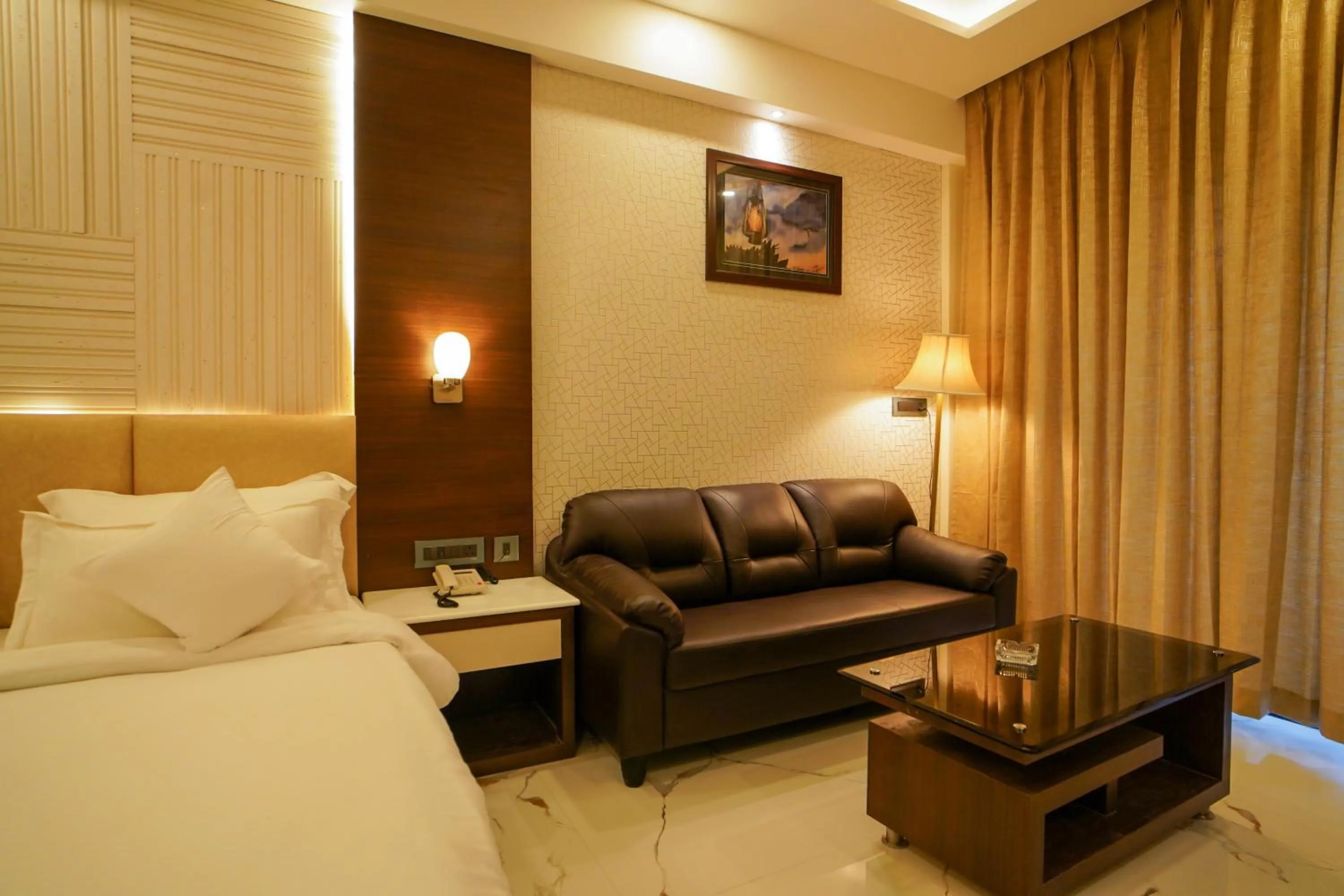 Bed in Shanti Seaview Resort & Spa