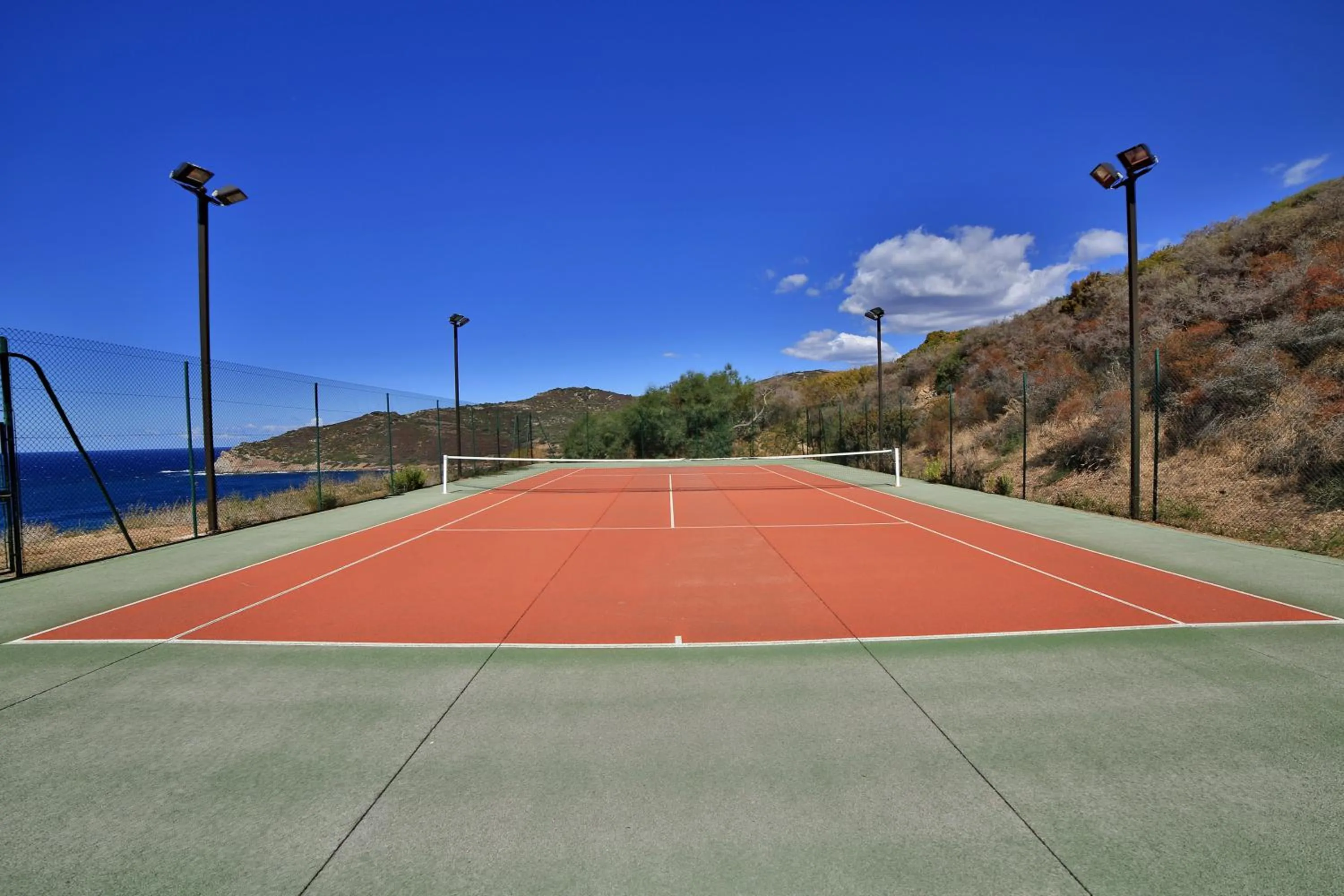 Tennis court in Village de vacances Paese di Lava, Grand Ajaccio