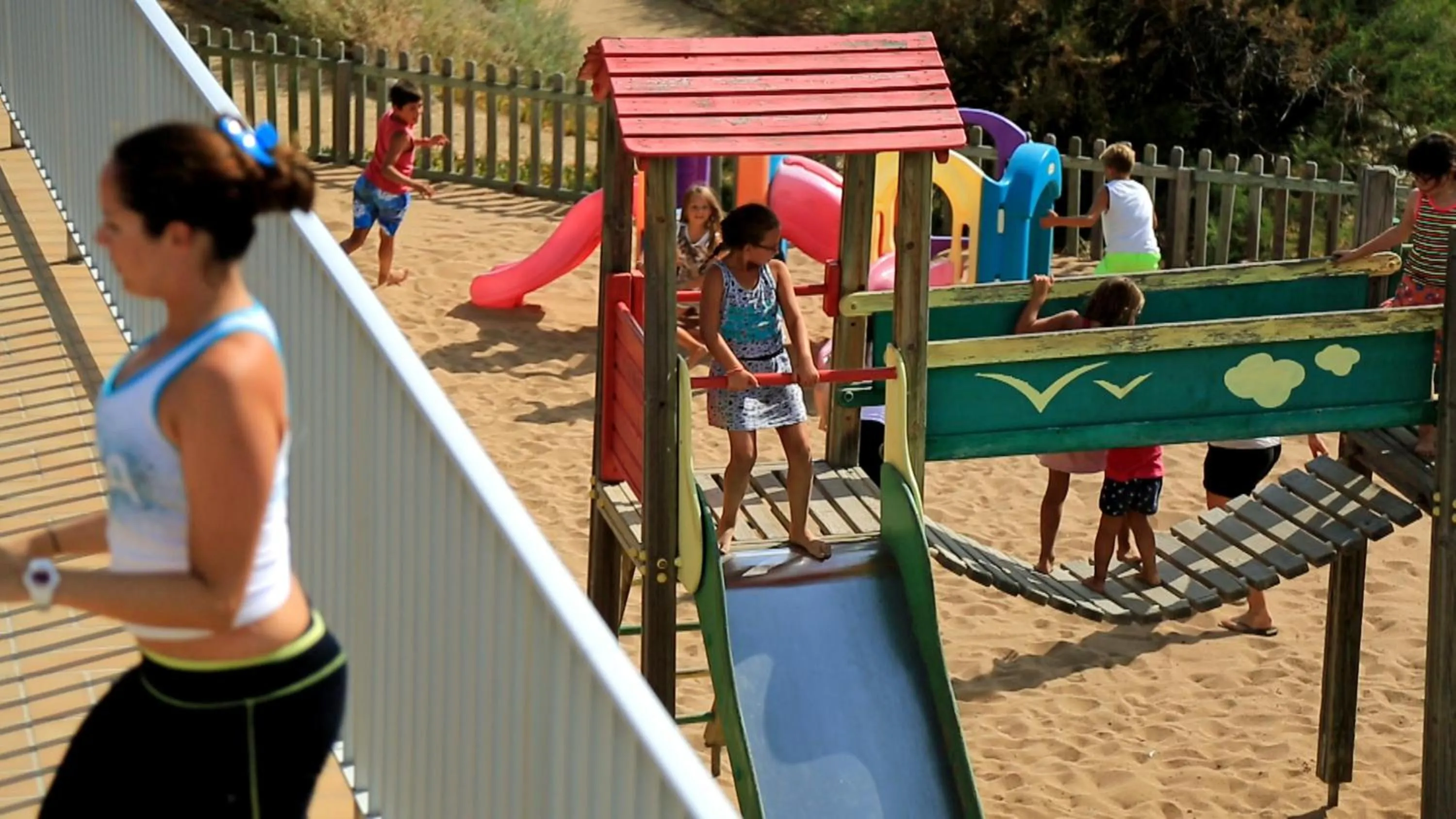 Children play ground in Village de vacances Paese di Lava, Grand Ajaccio