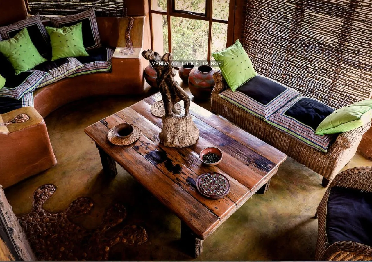 Communal lounge/ TV room in Leshiba Wilderness