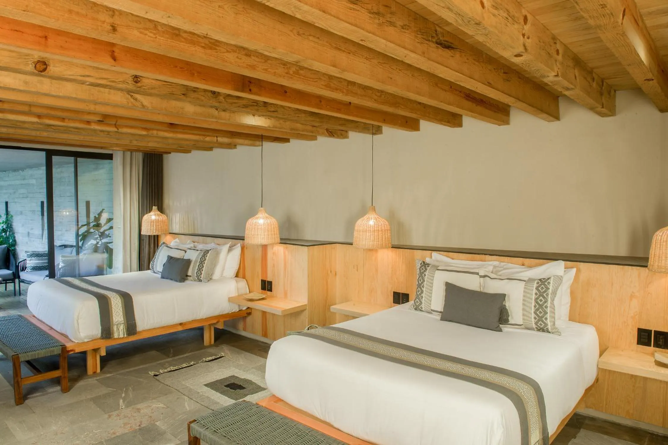 Bed in El Lugar del que te hable Hotel Boutique