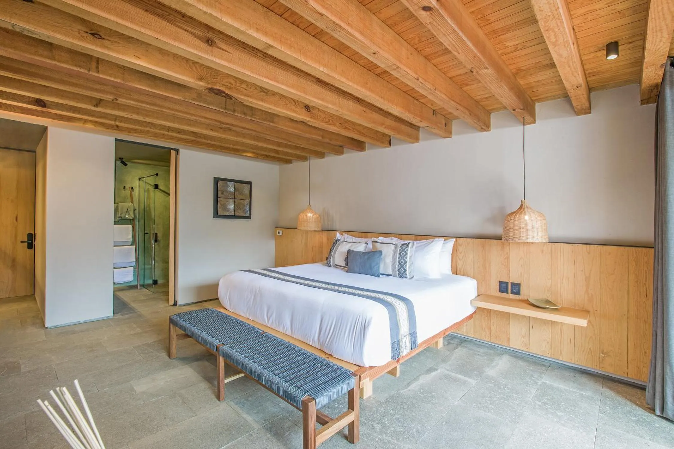 Bed in El Lugar del que te hable Hotel Boutique