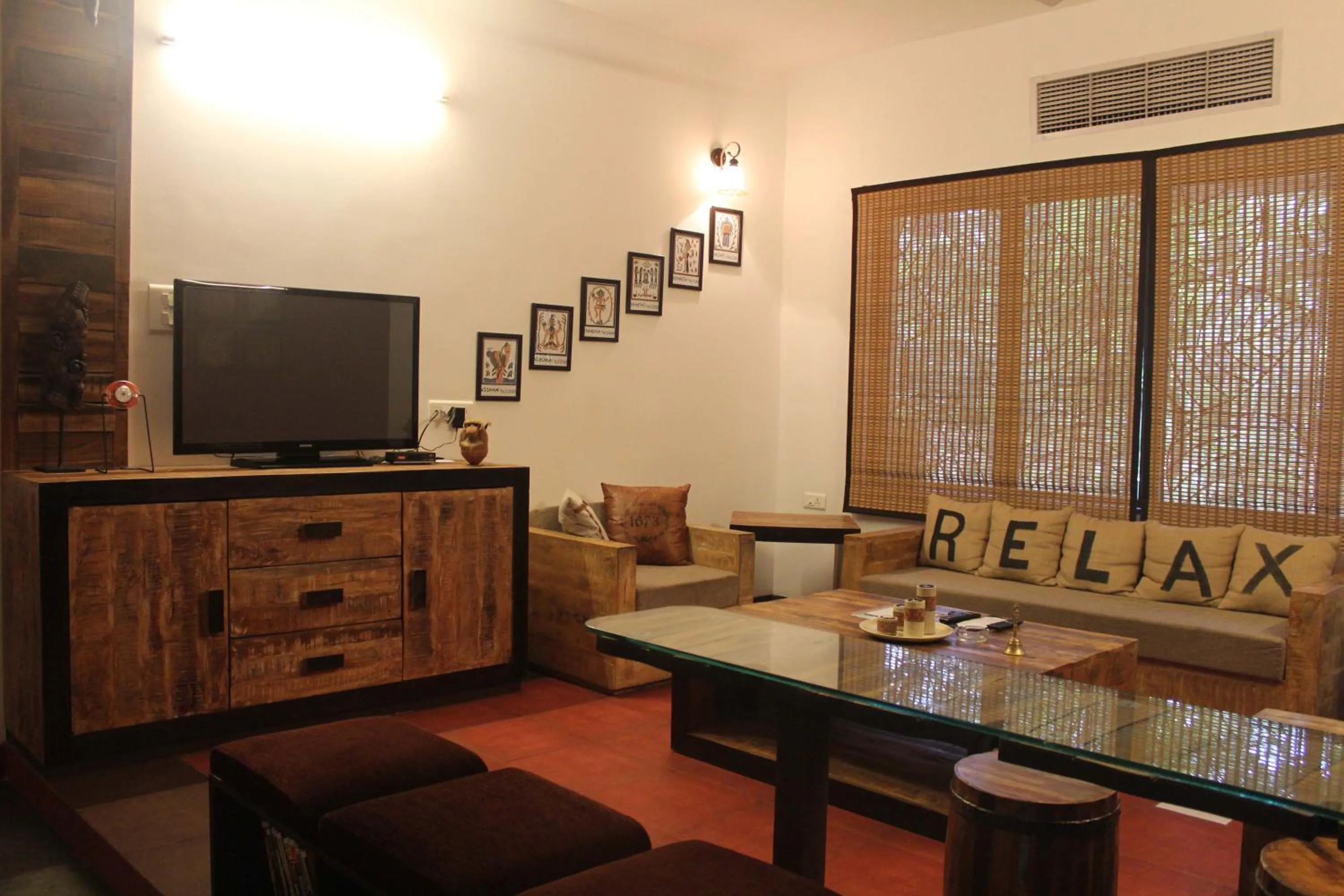 Living room in Tathastu Pench