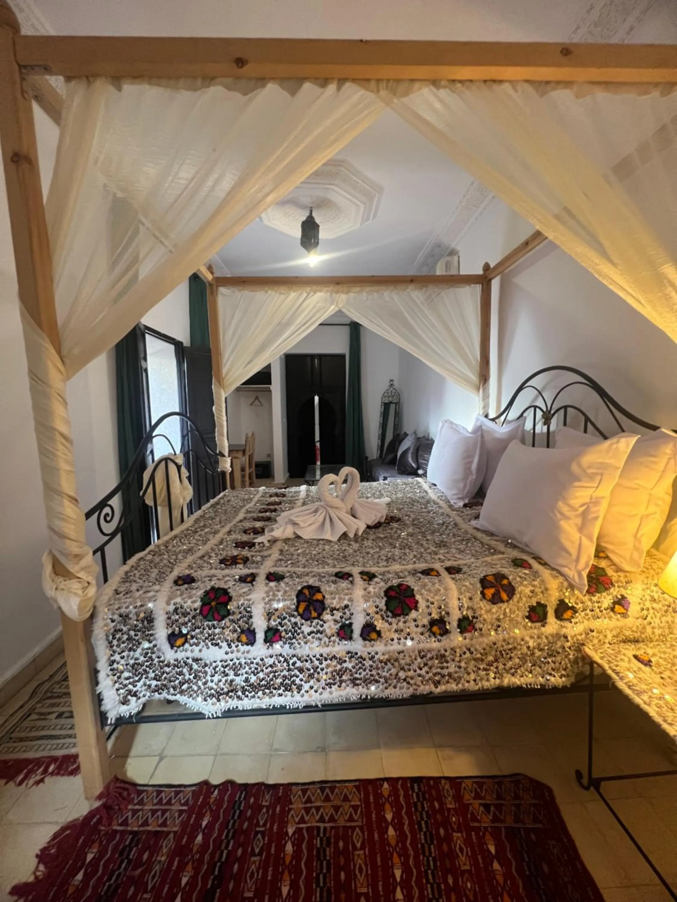 Bed in Riad Ago